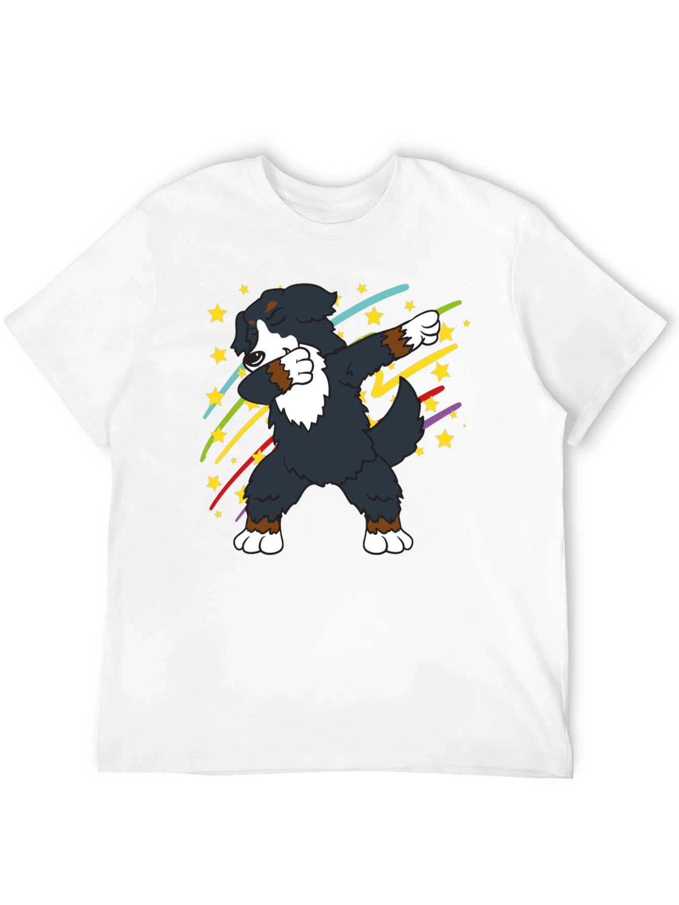 Dabbing Dog Graphic Tee - Black