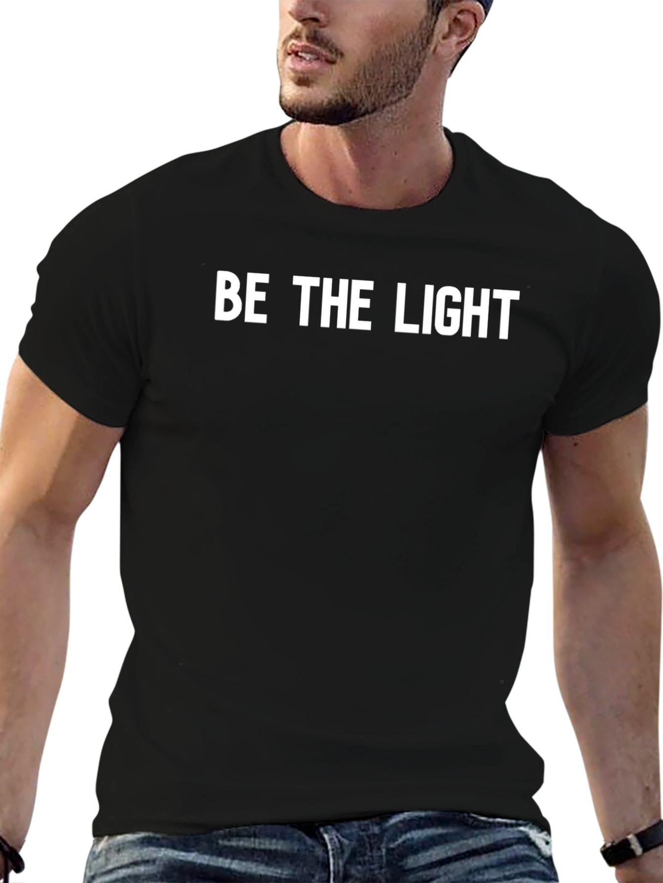Be The Light T-Shirt - Stylish Black Tee