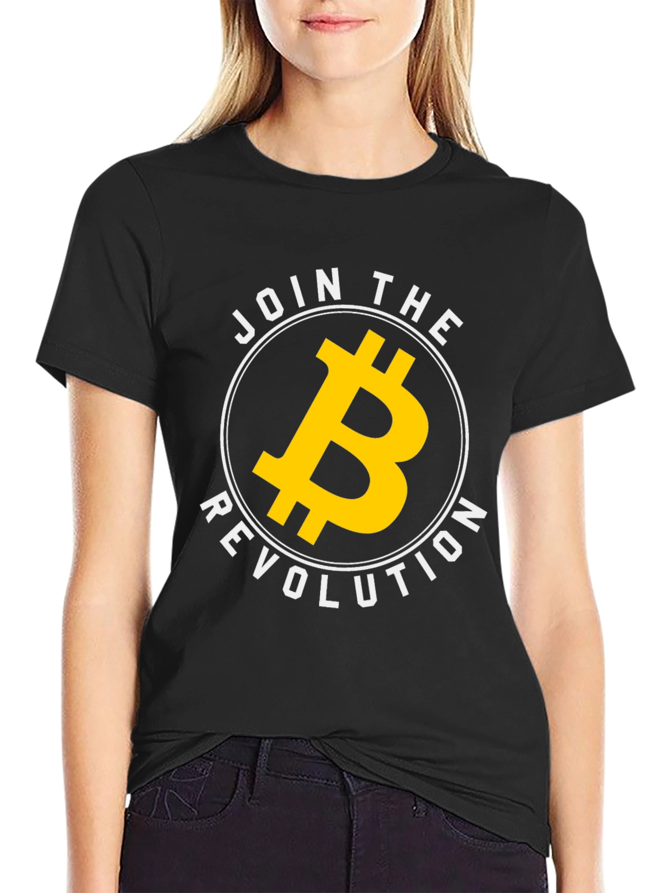 Bitcoin Revolution Graphic Tee - Black