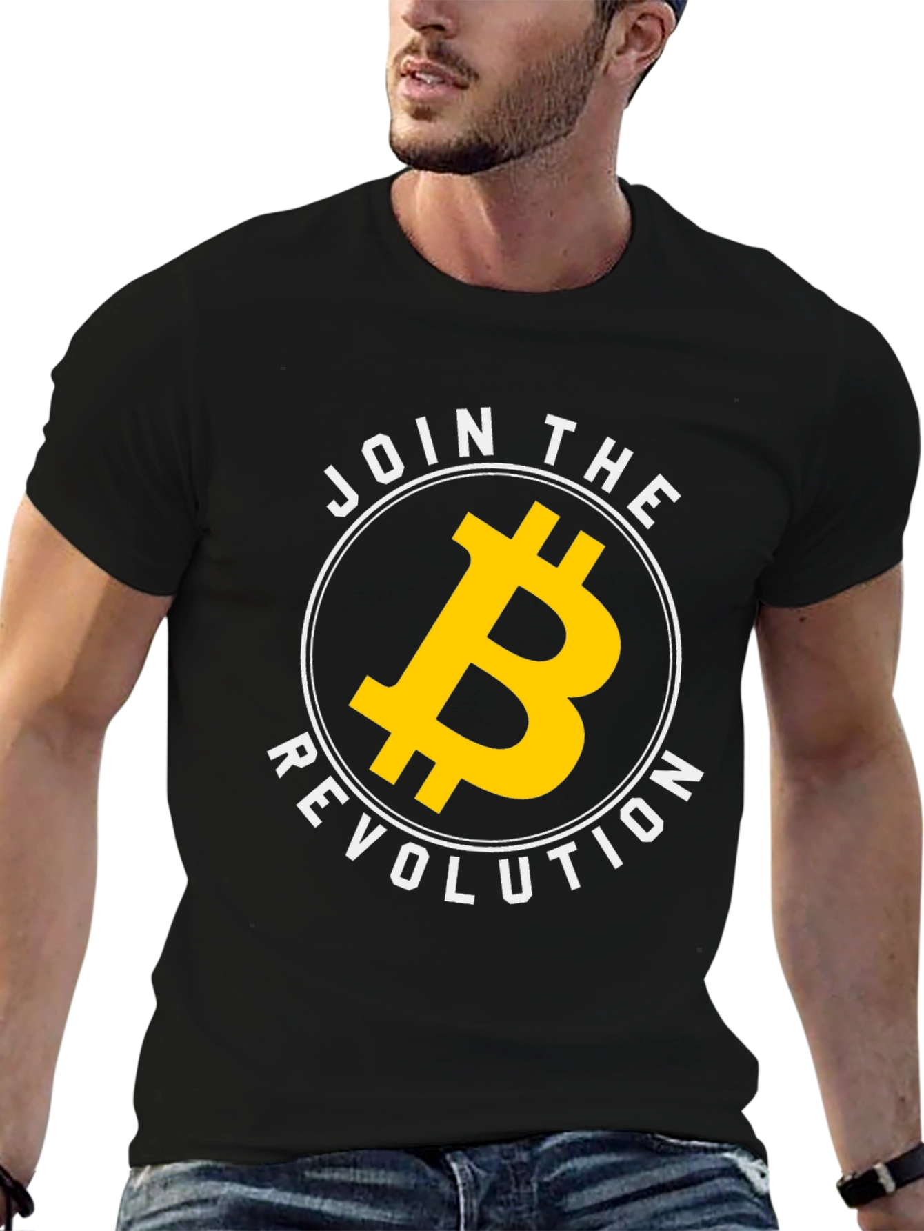 Bitcoin Revolution Graphic Tee - Black