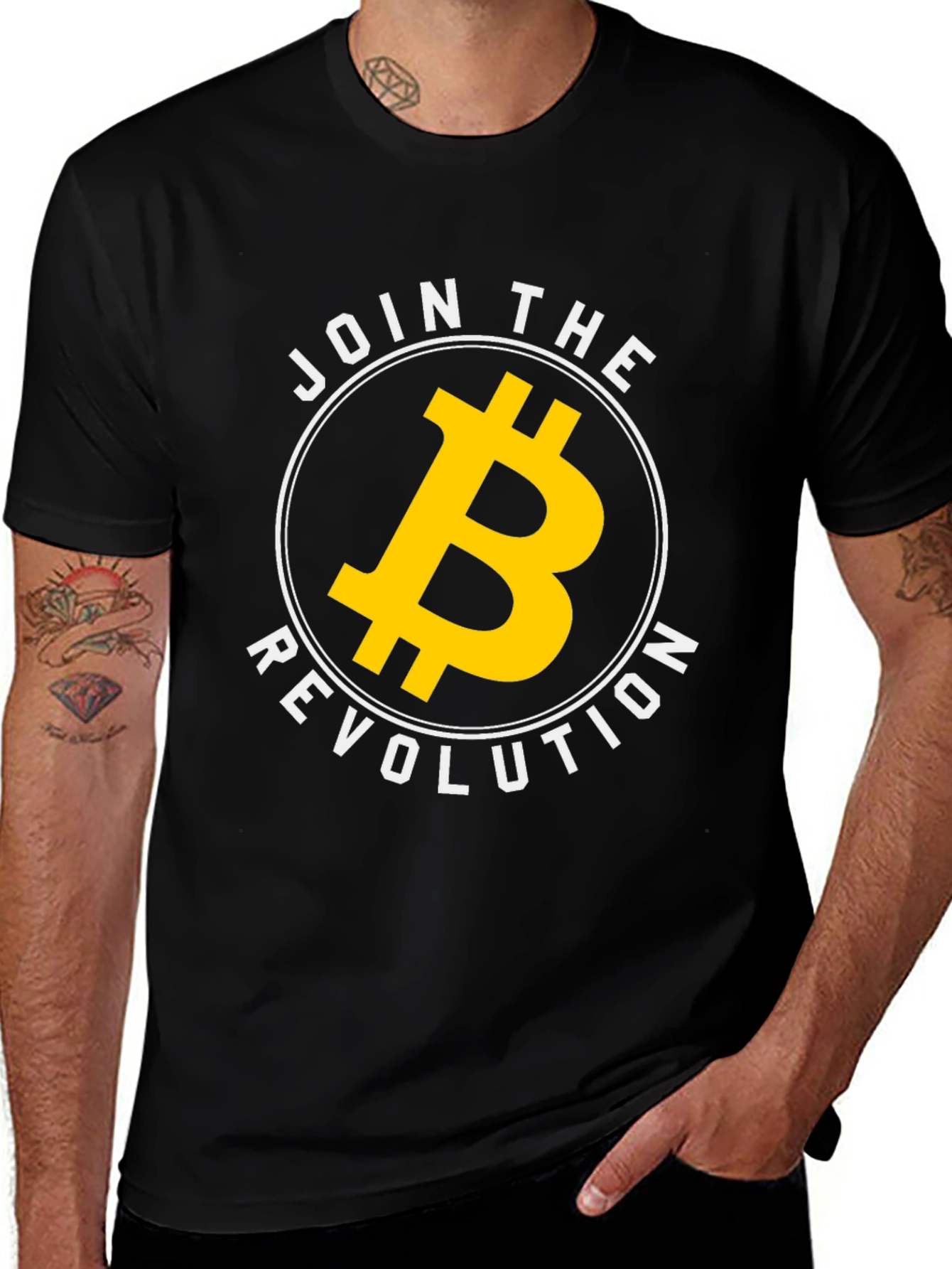 Bitcoin Revolution Graphic Tee - Black