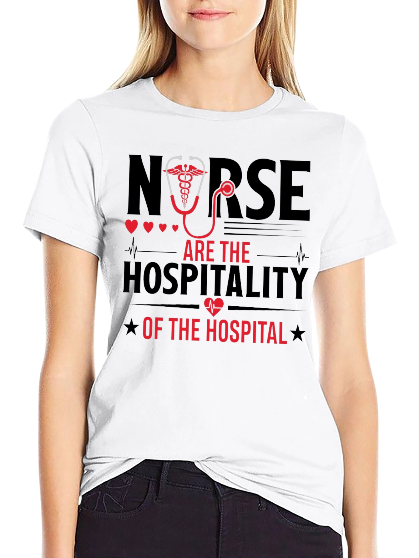 Nurse Hospitality T-Shirt - Black