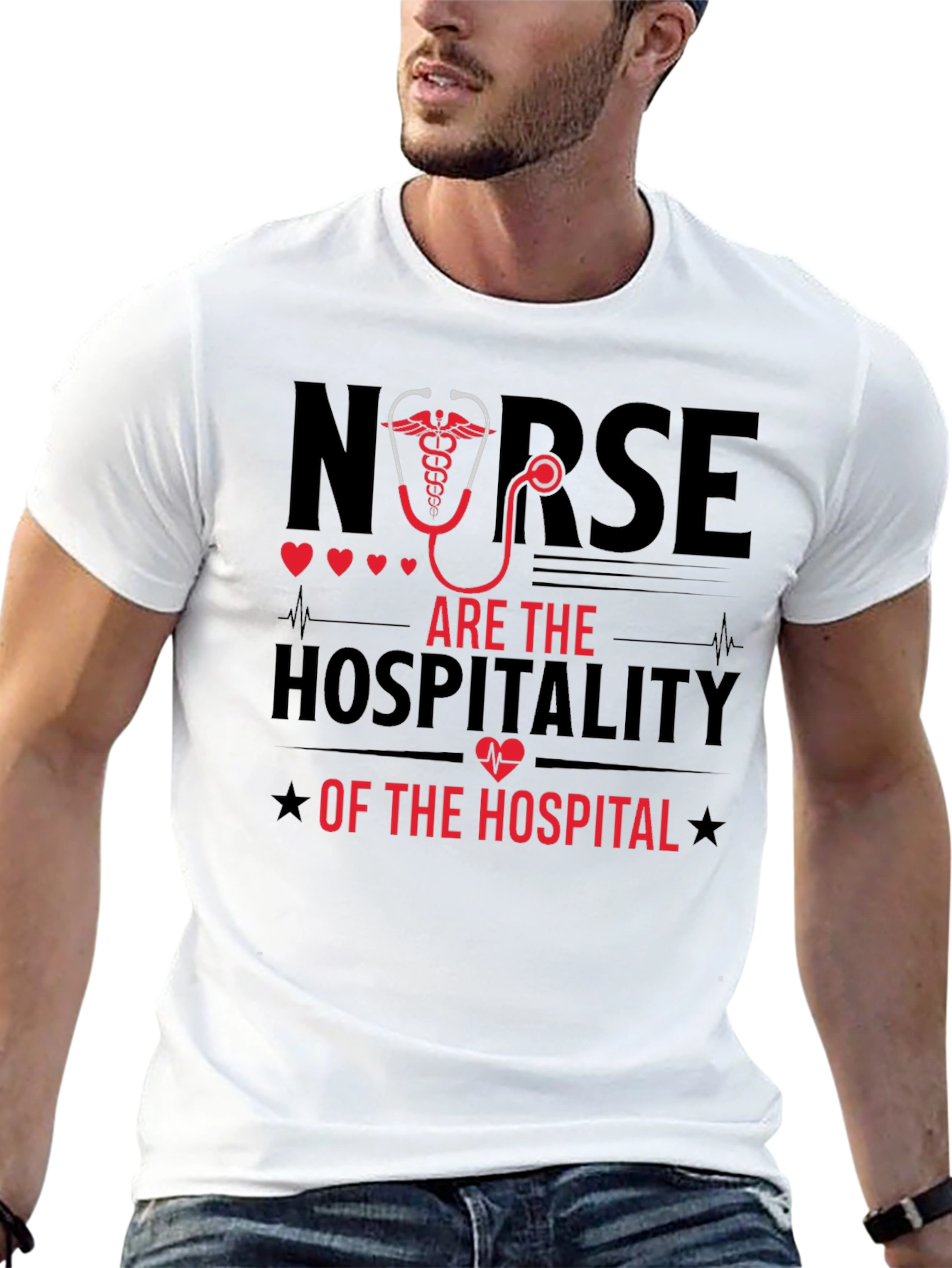 Nurse Hospitality T-Shirt - Black
