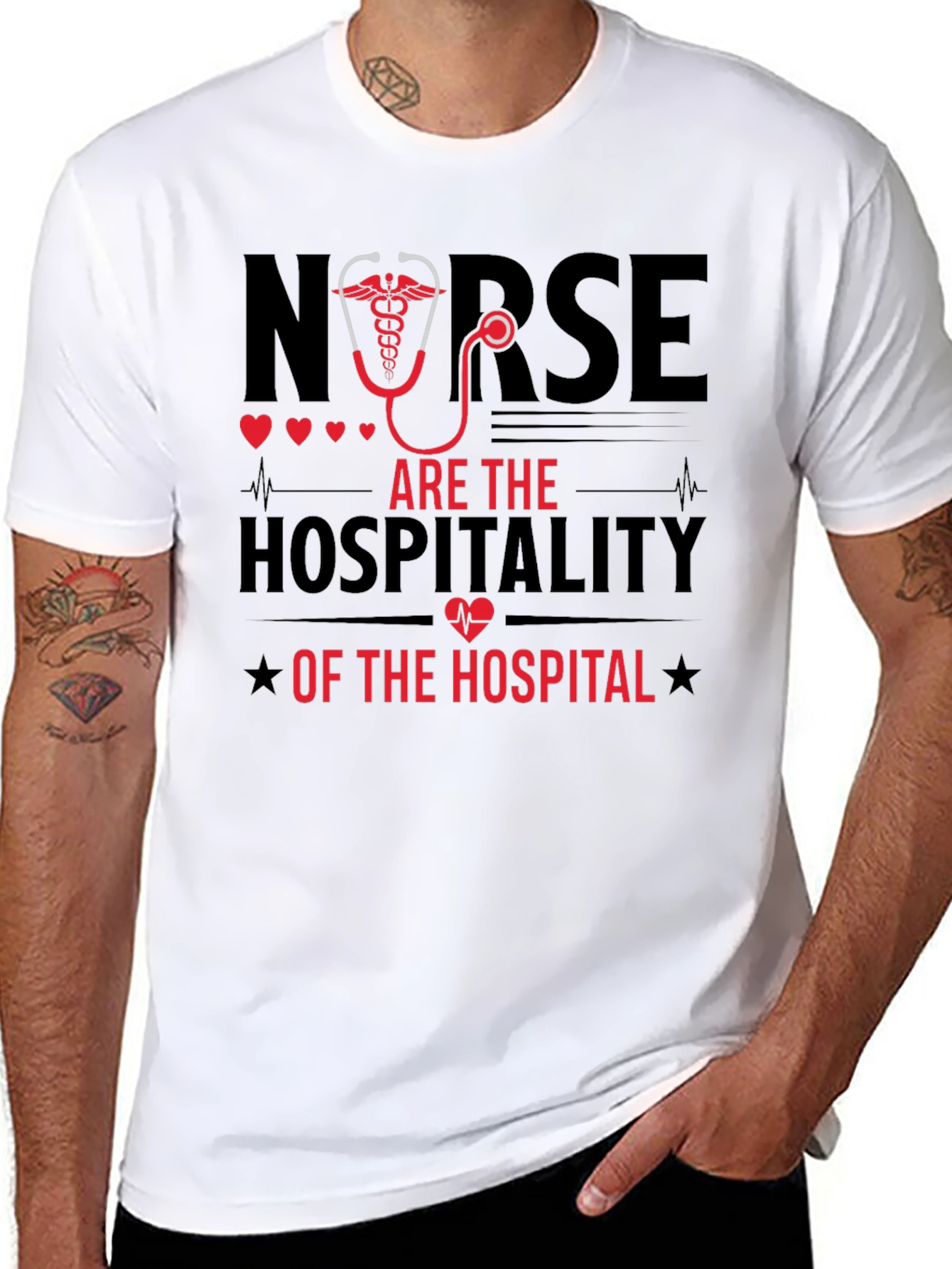 Nurse Hospitality T-Shirt - Black