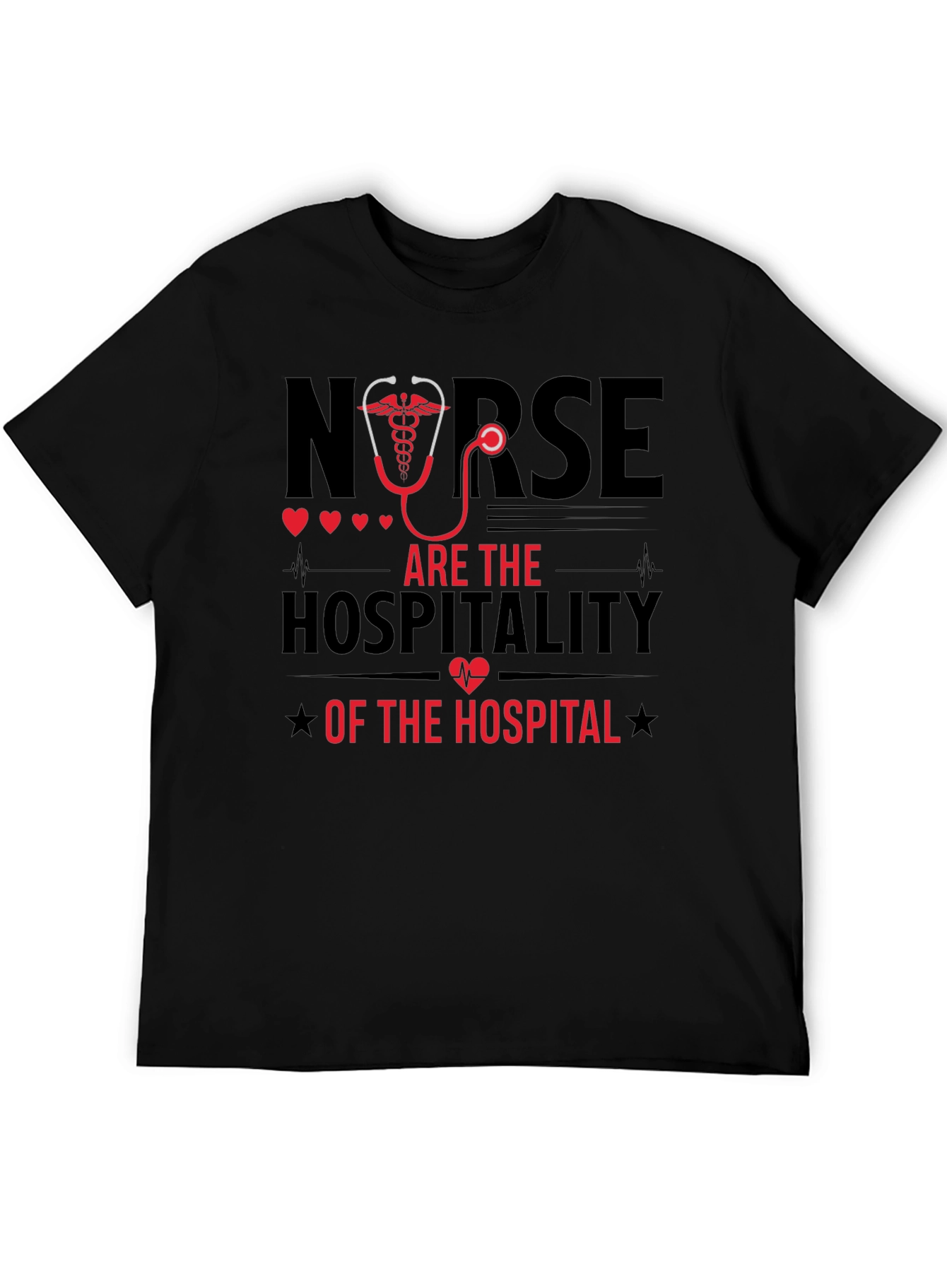 Nurse Hospitality T-Shirt - Black