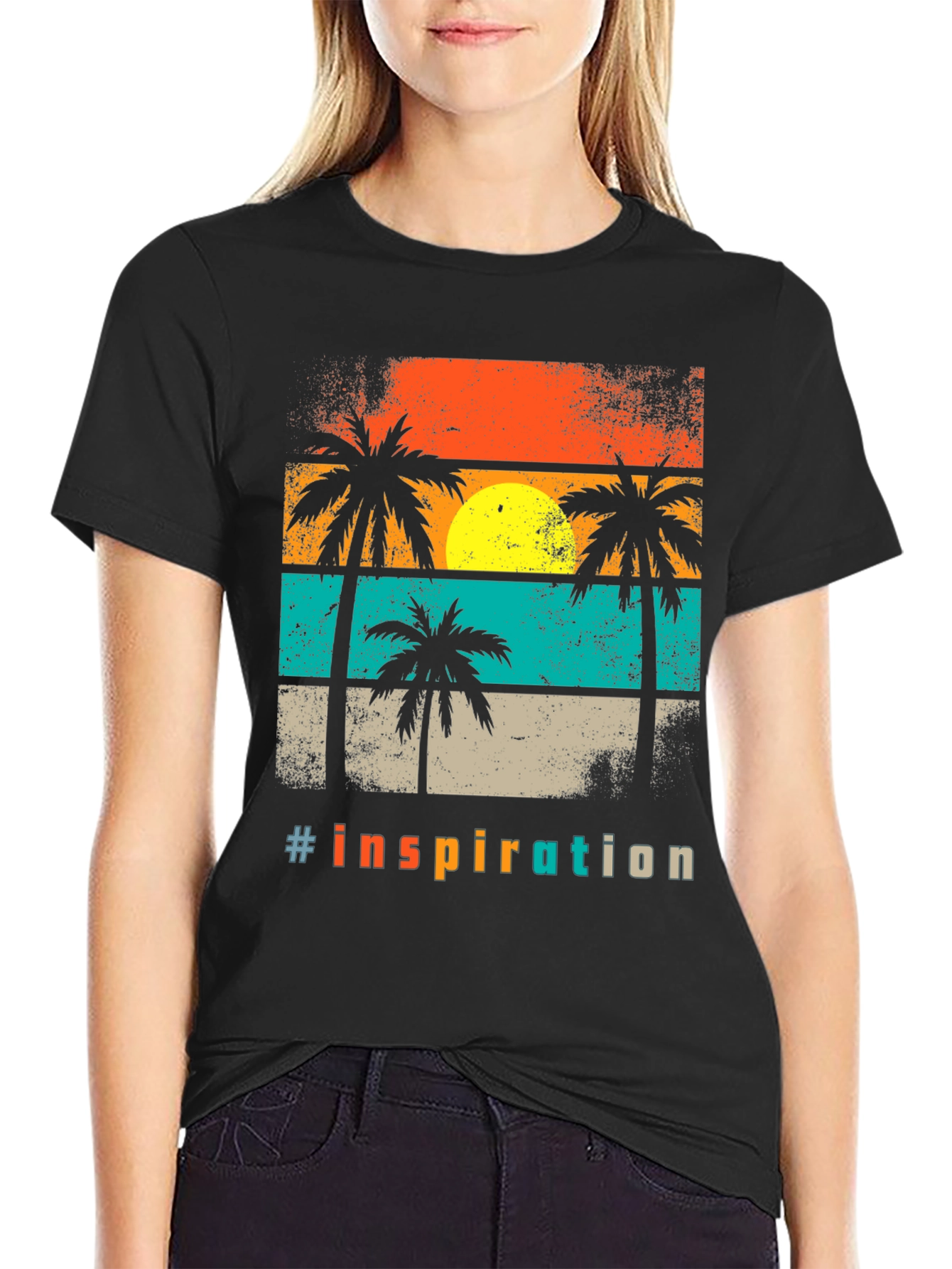 Inspirational Retro Palm Tree T-Shirt
