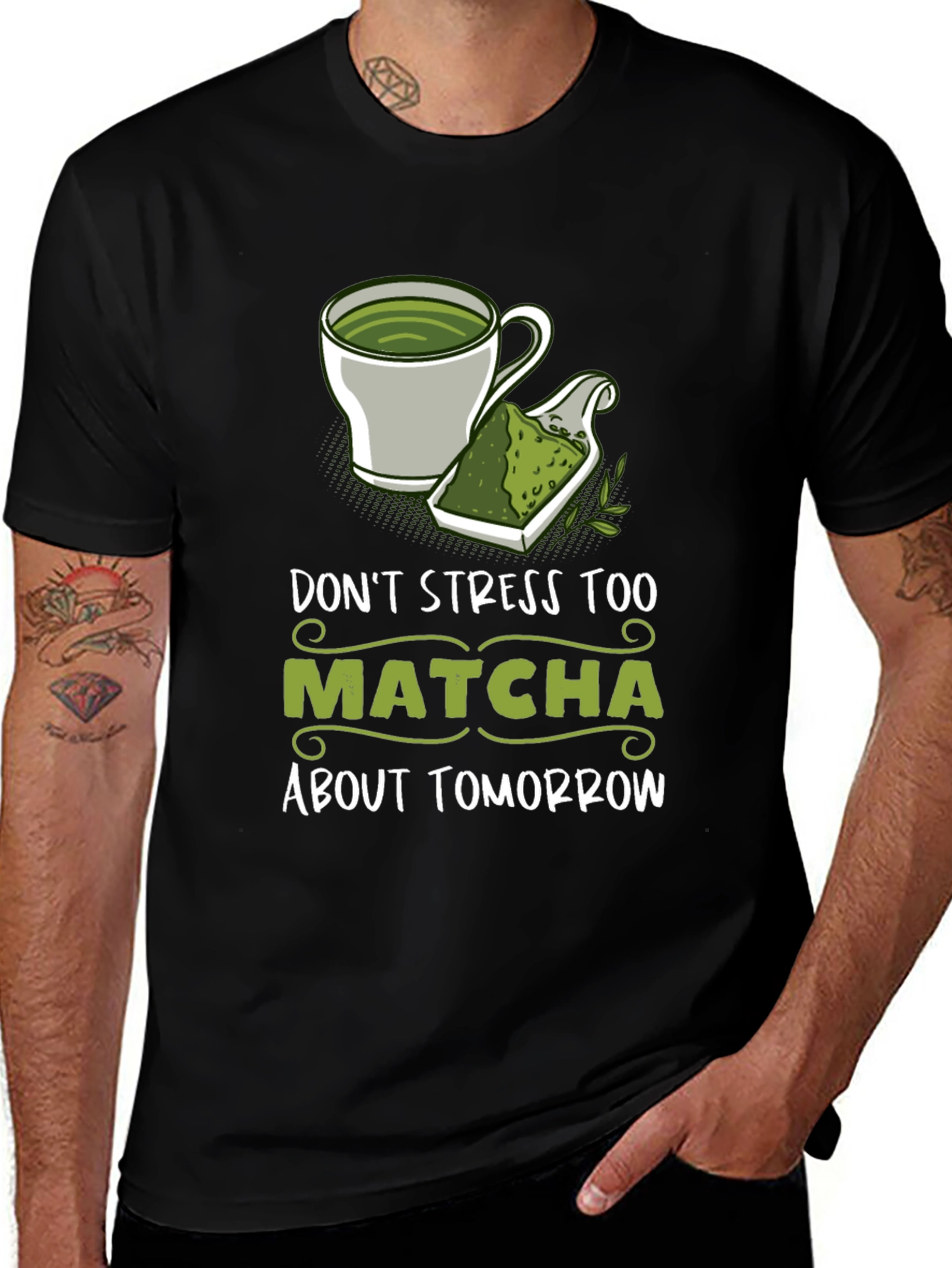 Dont Stress Too Matcha Graphic Tee