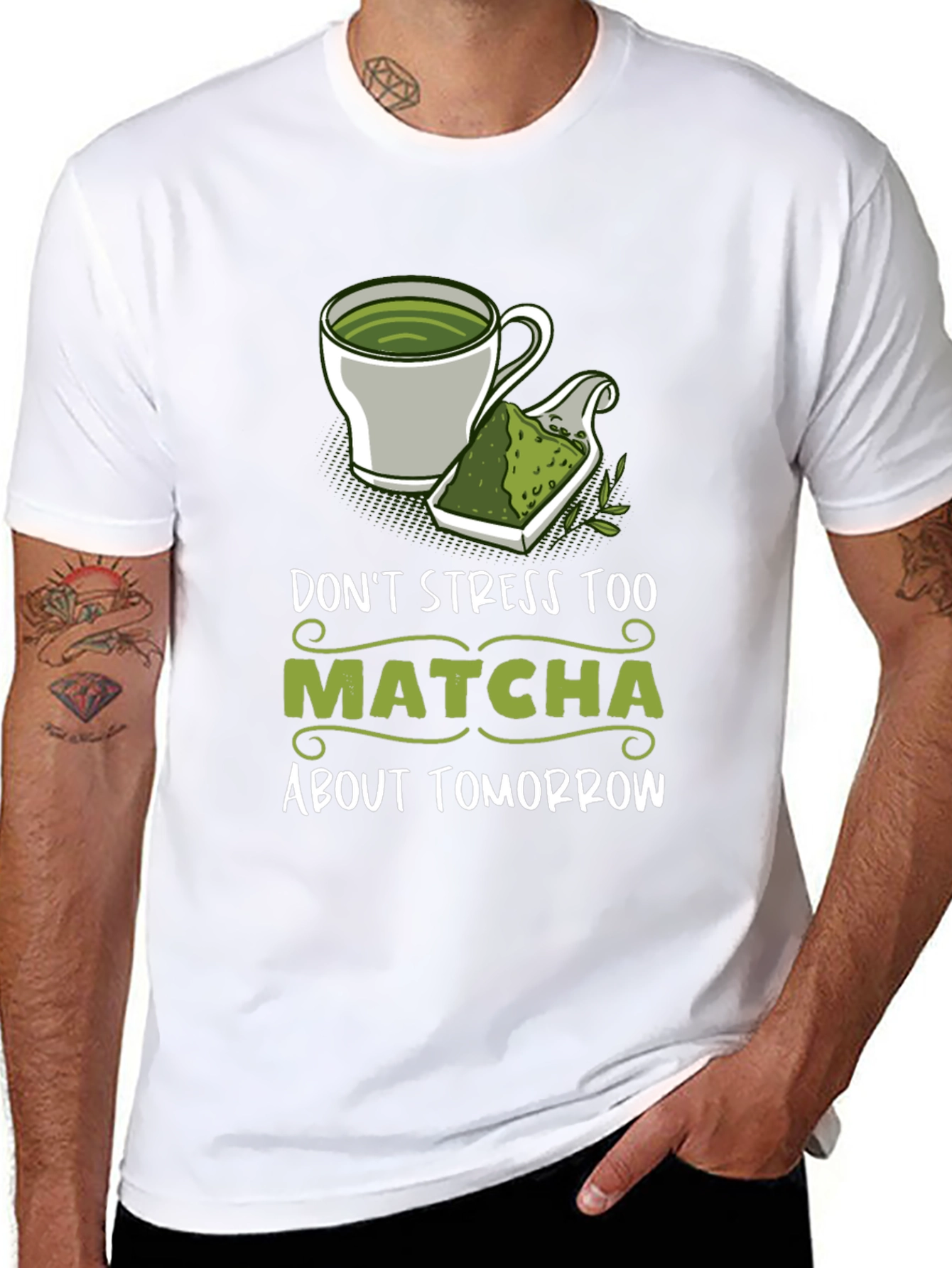 Dont Stress Too Matcha Graphic Tee