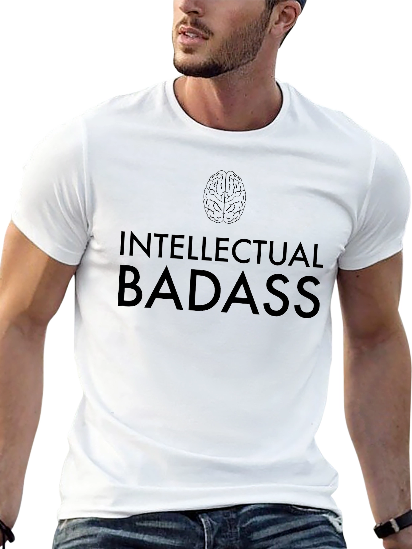 Intellectual Badass Graphic Tee - Mens Black T-Shirt