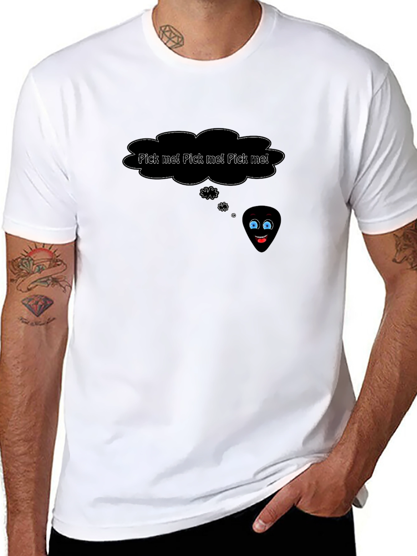 Pick Me Guitar Pick Tee - Music Lover Shirt