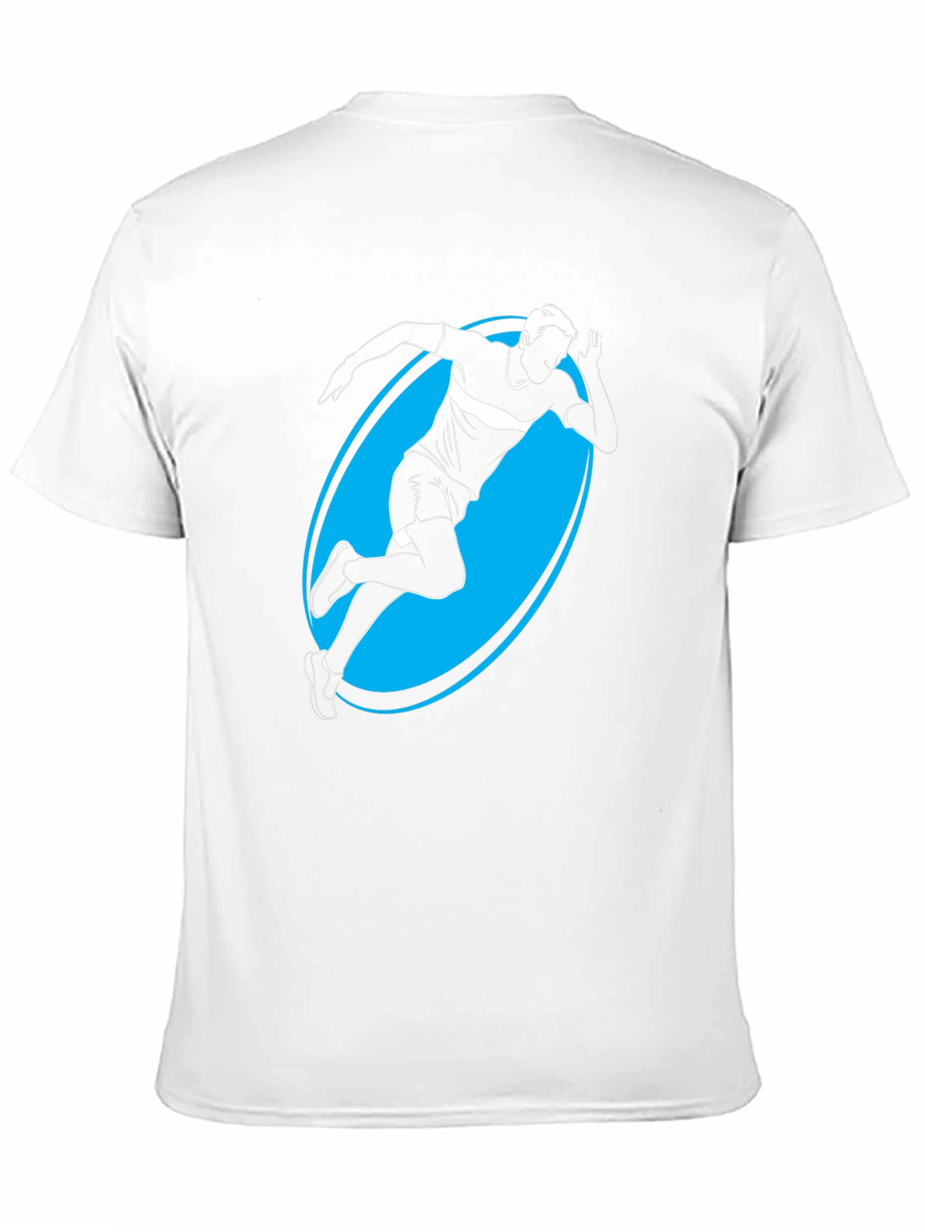 Mens Black Graphic Tee - Runner Silhouette