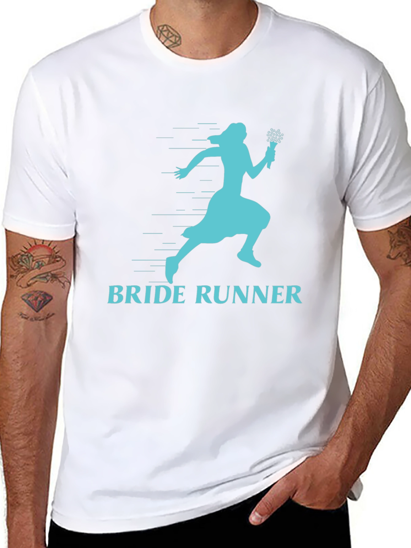 Bride Runner T-Shirt - Fun Wedding Humor Tee