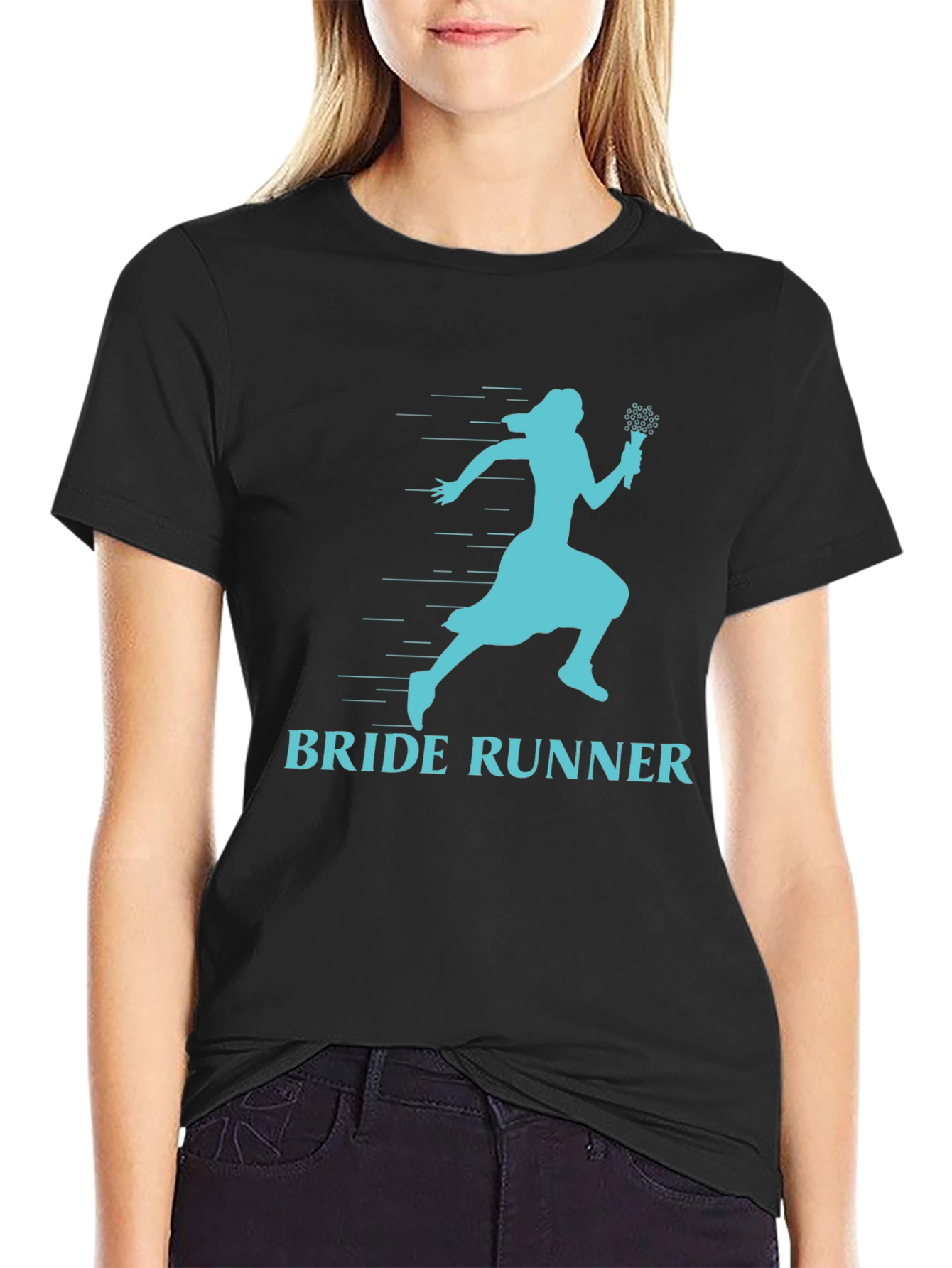 Bride Runner T-Shirt - Fun Wedding Humor Tee