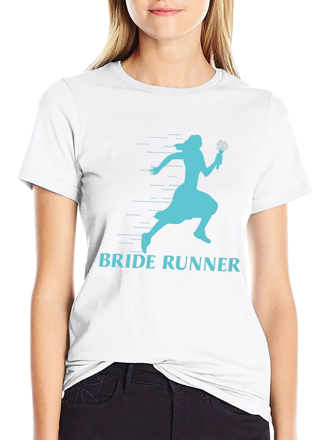 Bride Runner T-Shirt - Fun Wedding Humor Tee