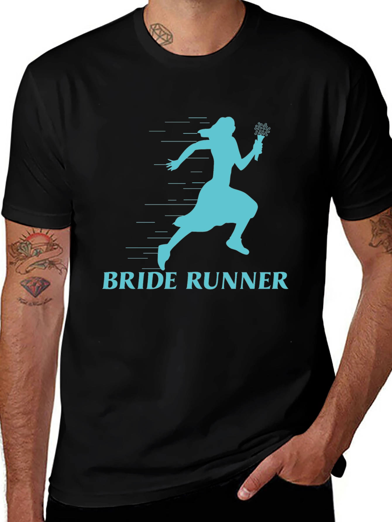 Bride Runner T-Shirt - Fun Wedding Humor Tee