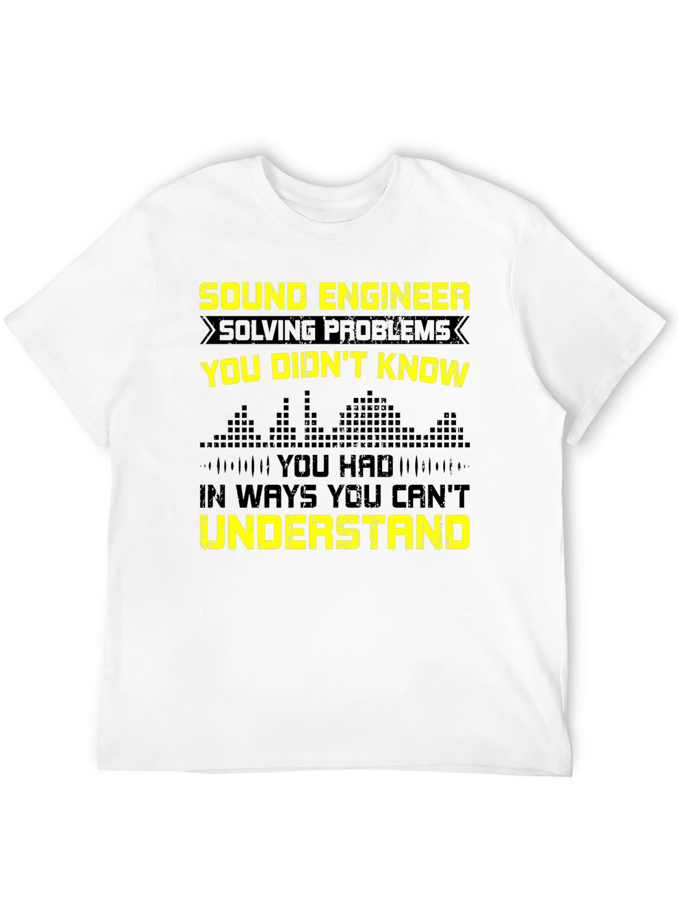 Sound Engineer Funny Graphic Tee - Black