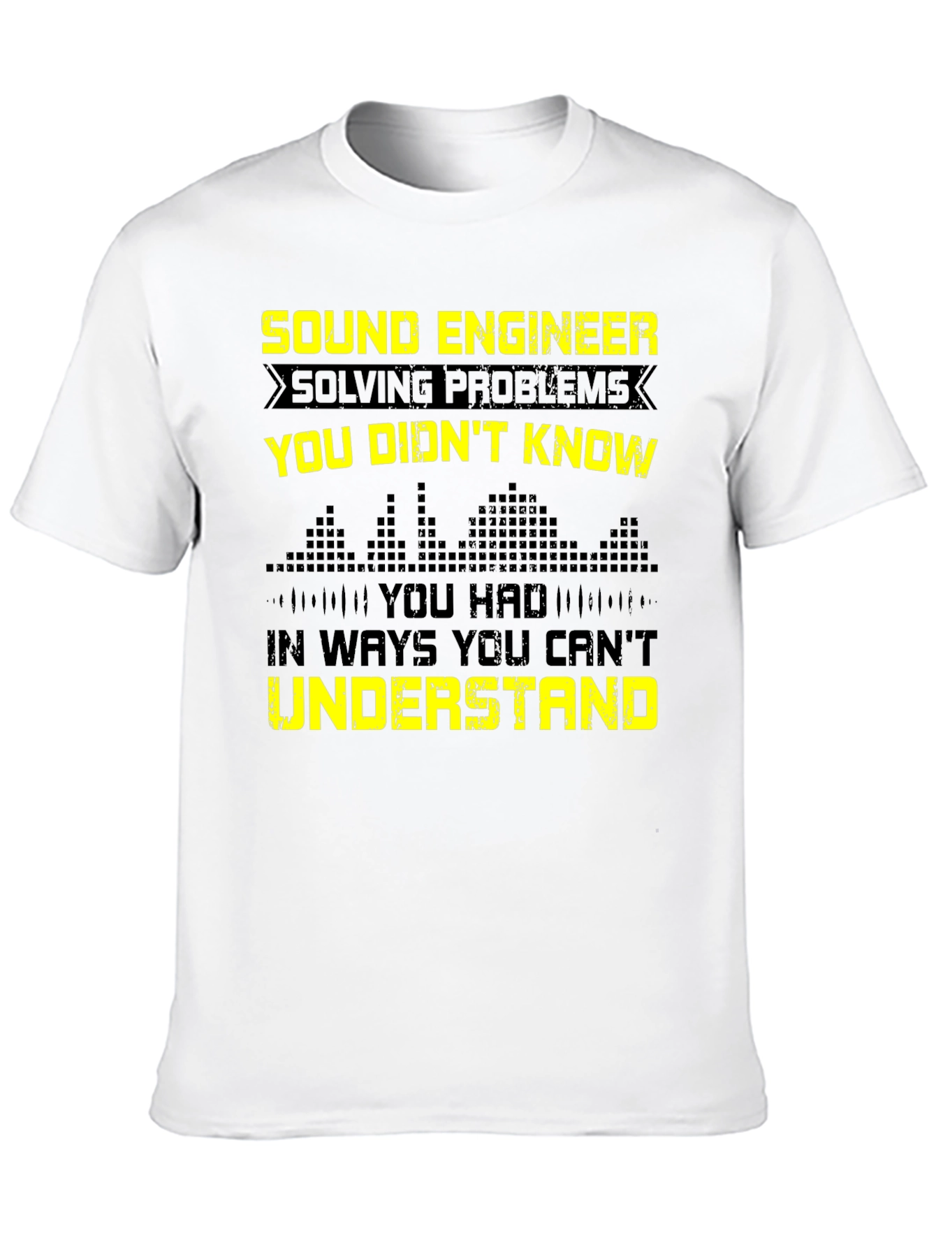 Sound Engineer Funny Graphic Tee - Black