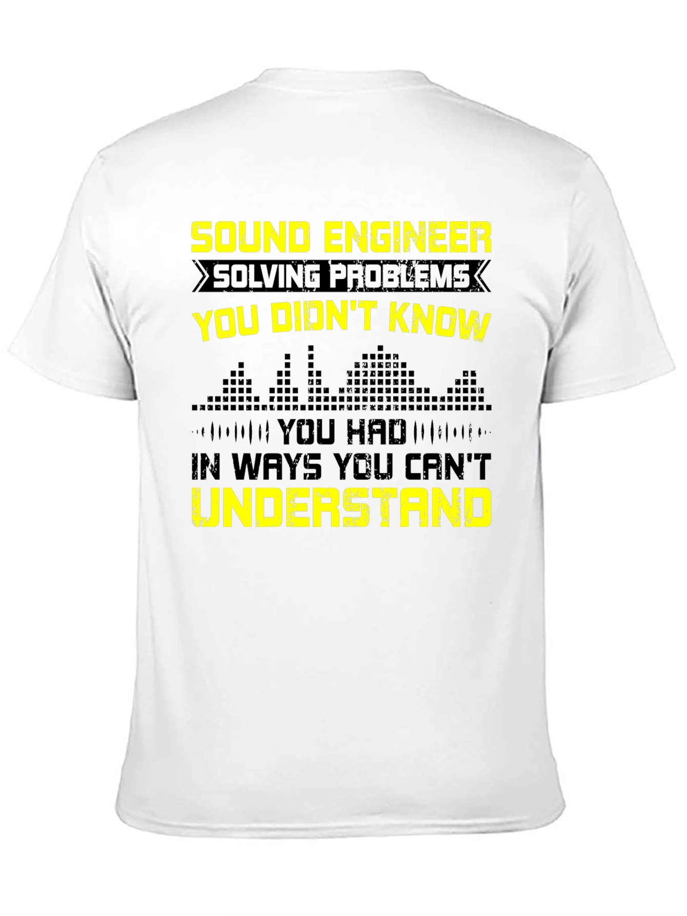 Sound Engineer Funny Graphic Tee - Black