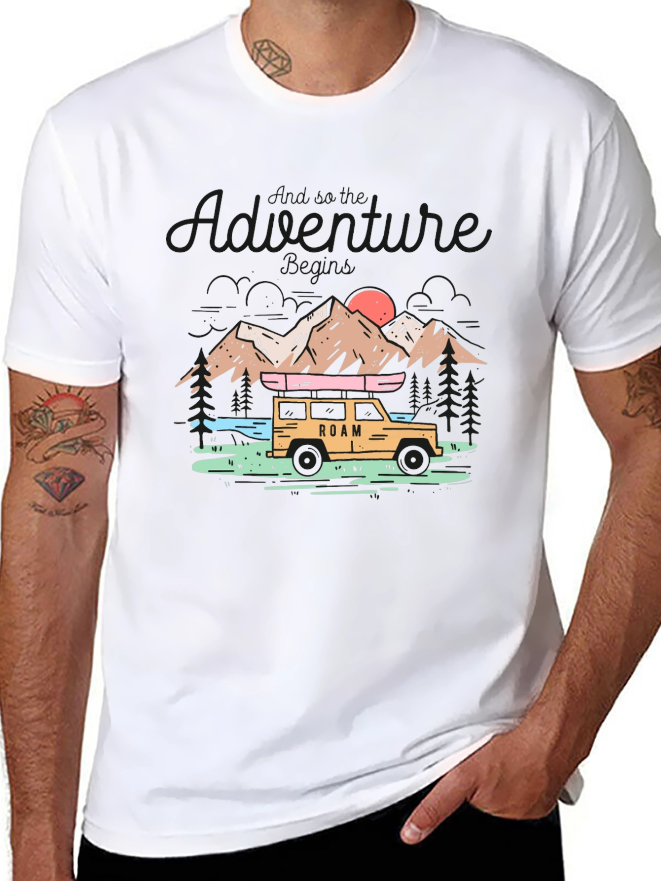Adventure Awaits Tee | Roam Mountain Design