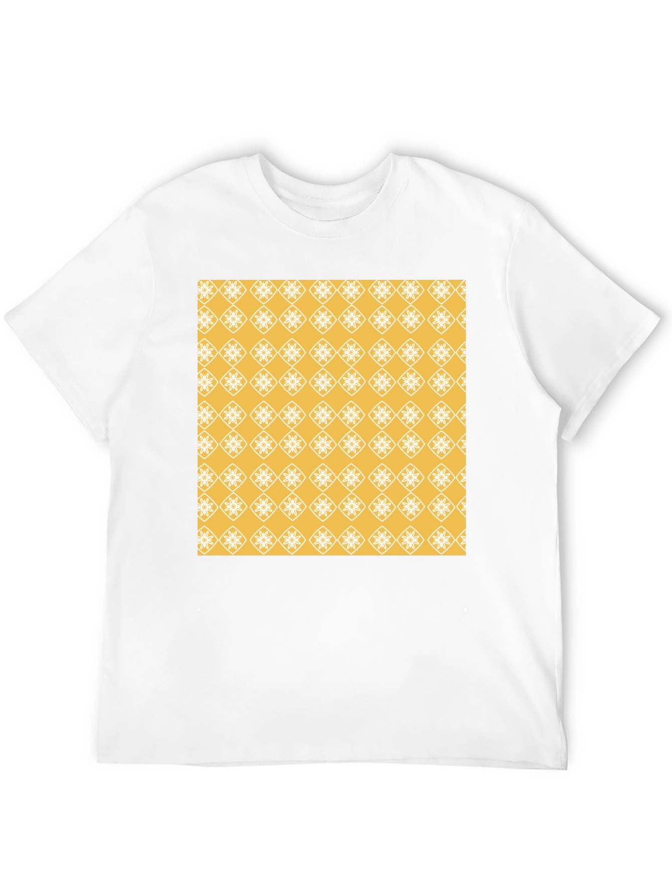 Patterned Graphic Tee - Modern Style