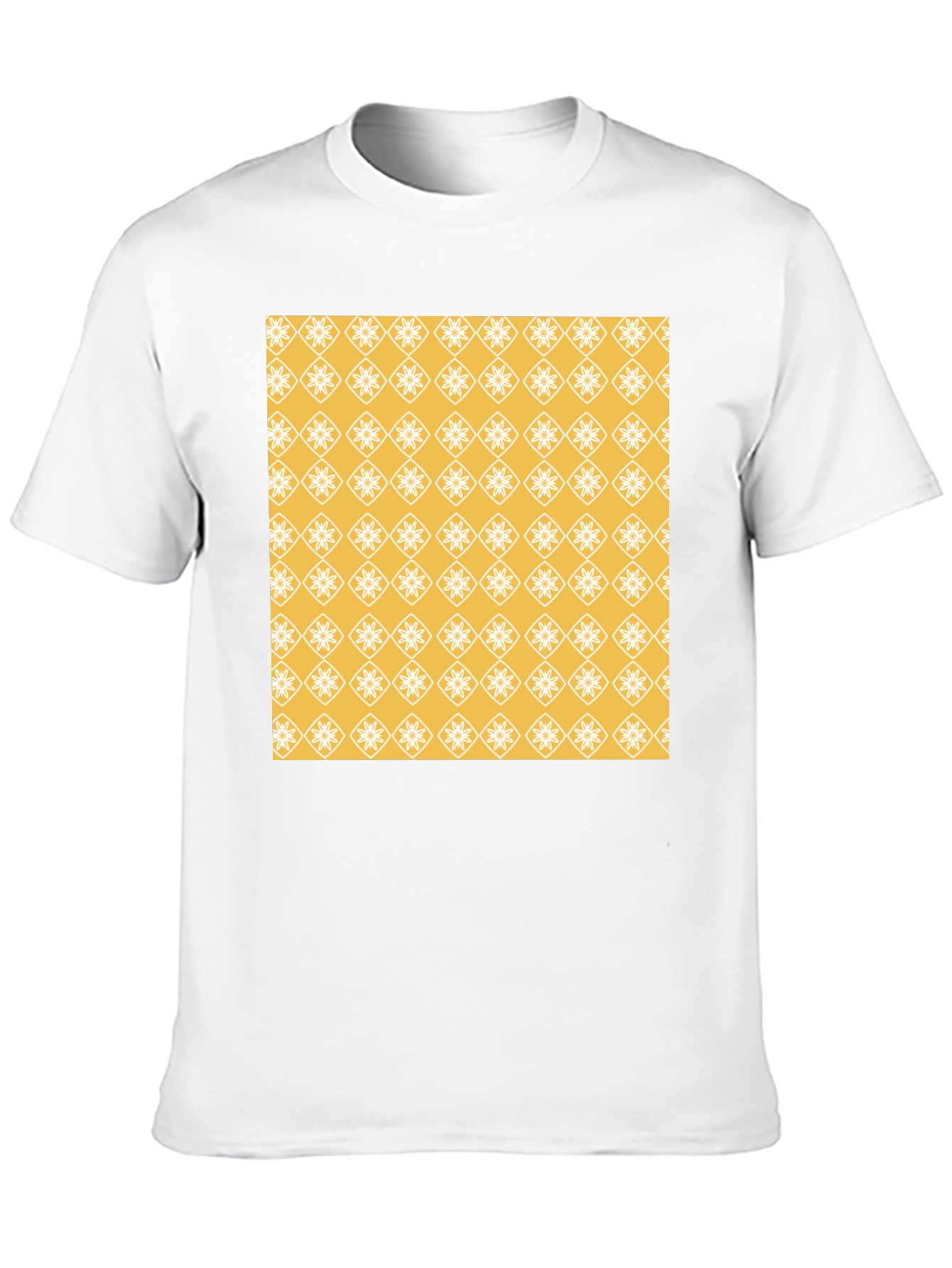 Patterned Graphic Tee - Modern Style