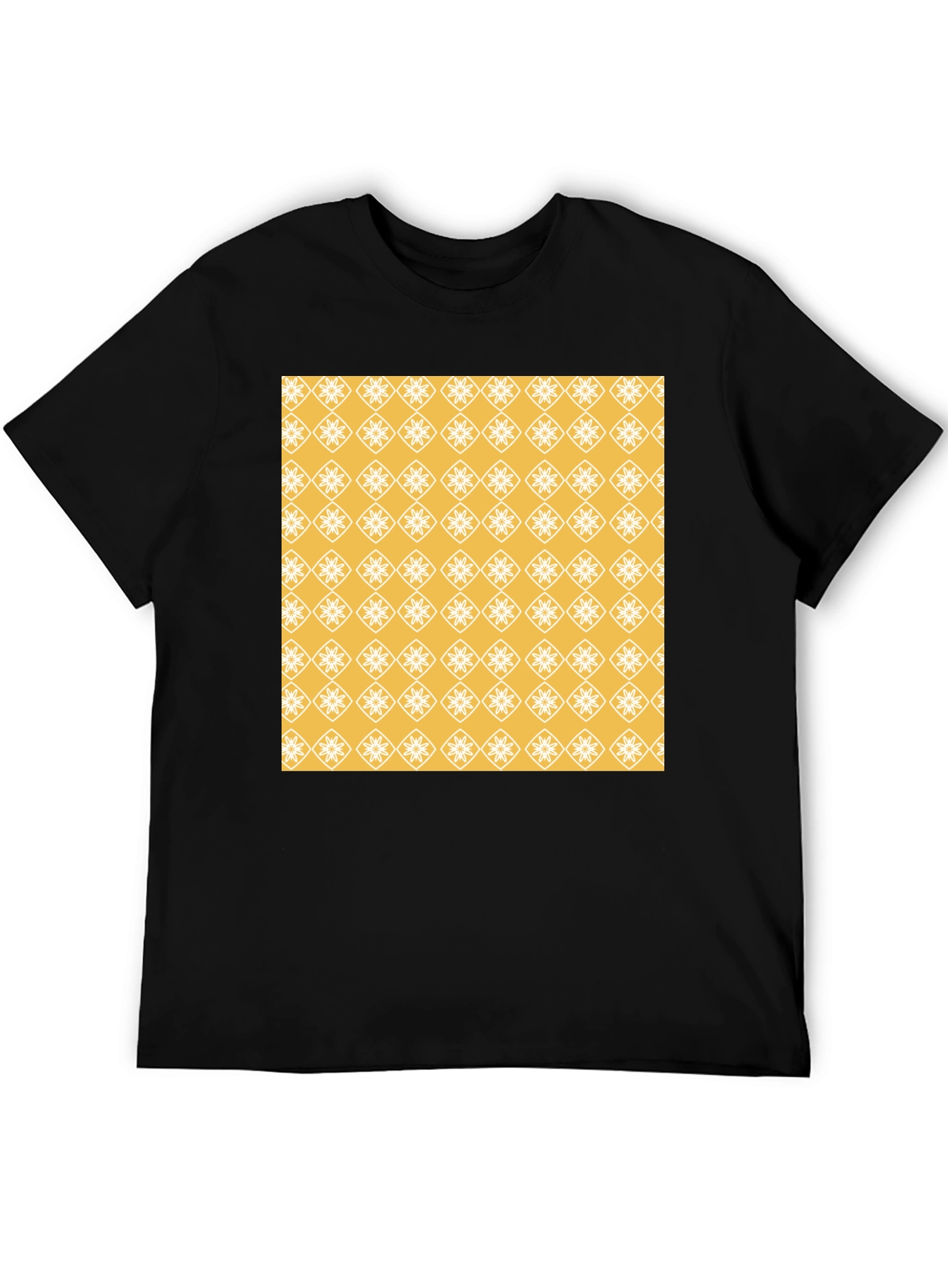 Patterned Graphic Tee - Modern Style