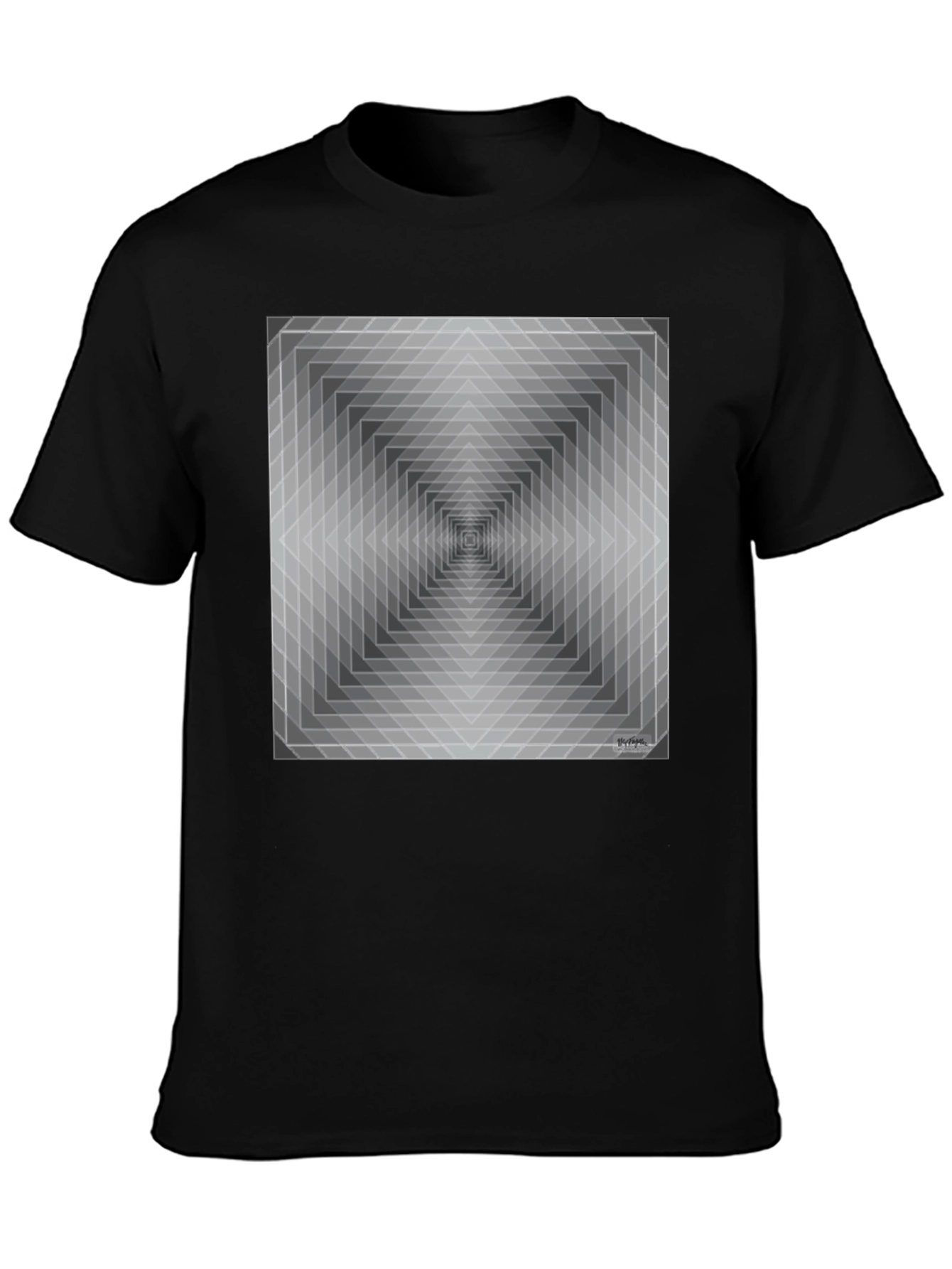 Geometric Illusion T-Shirt - Modern Art Tee