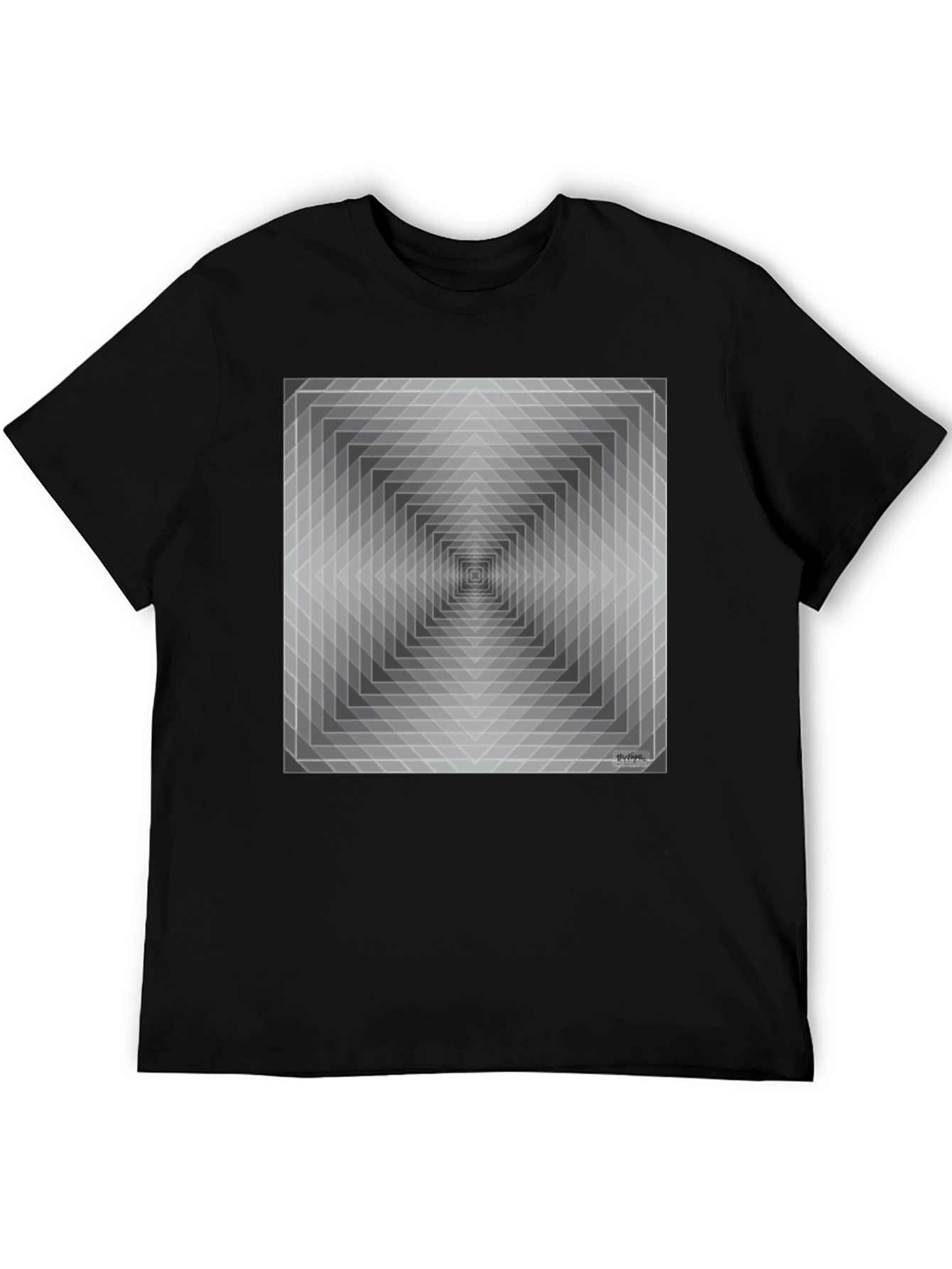 Geometric Illusion T-Shirt - Modern Art Tee