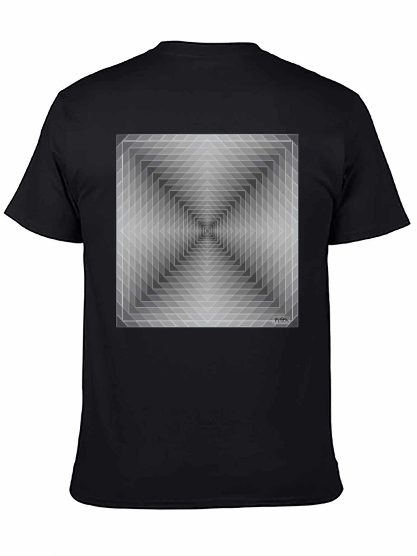 Geometric Illusion T-Shirt - Modern Art Tee
