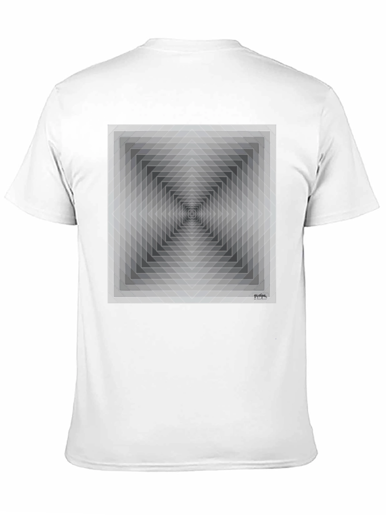 Geometric Illusion T-Shirt - Modern Art Tee