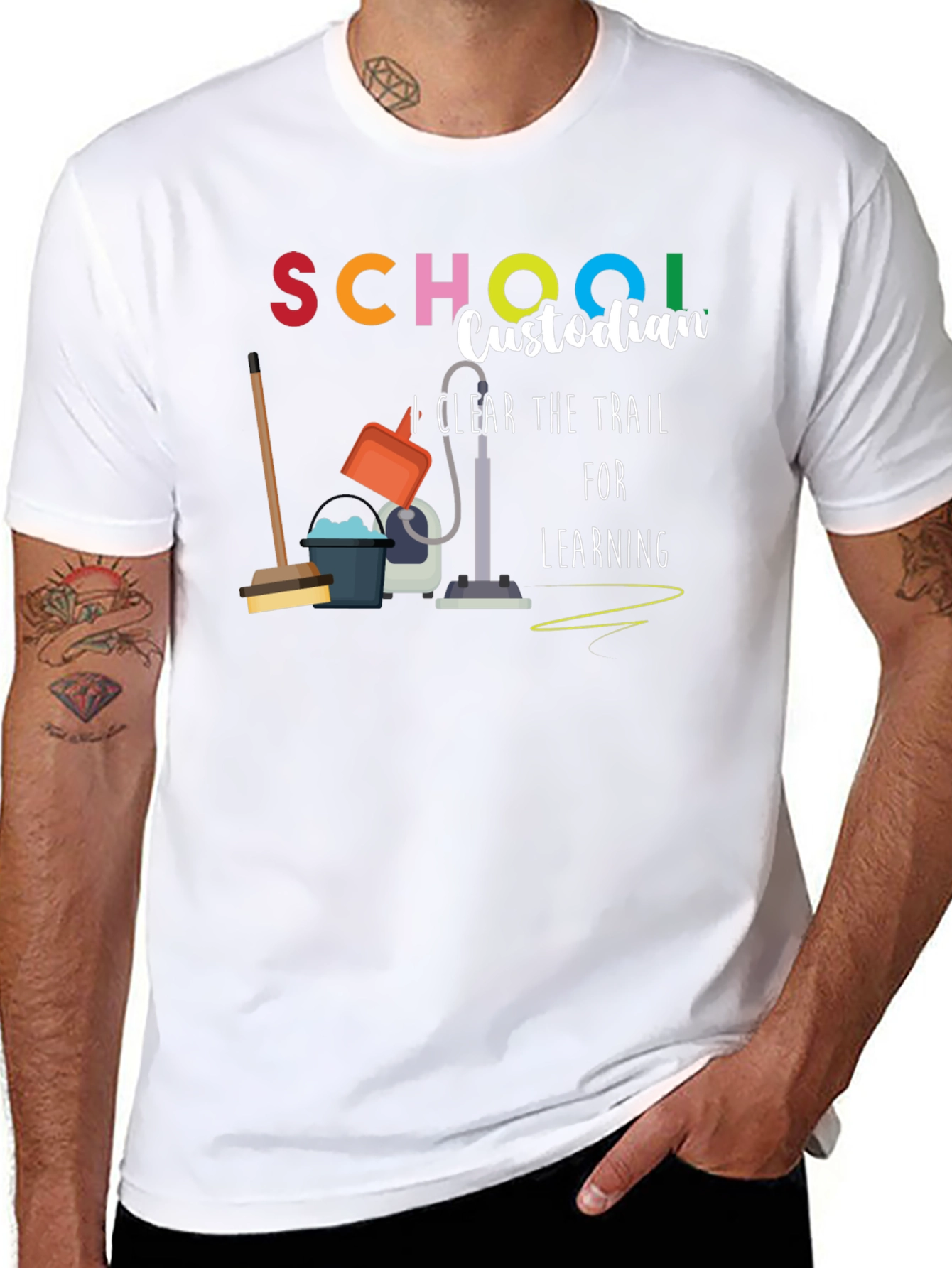 School Custodian Graphic T-Shirt