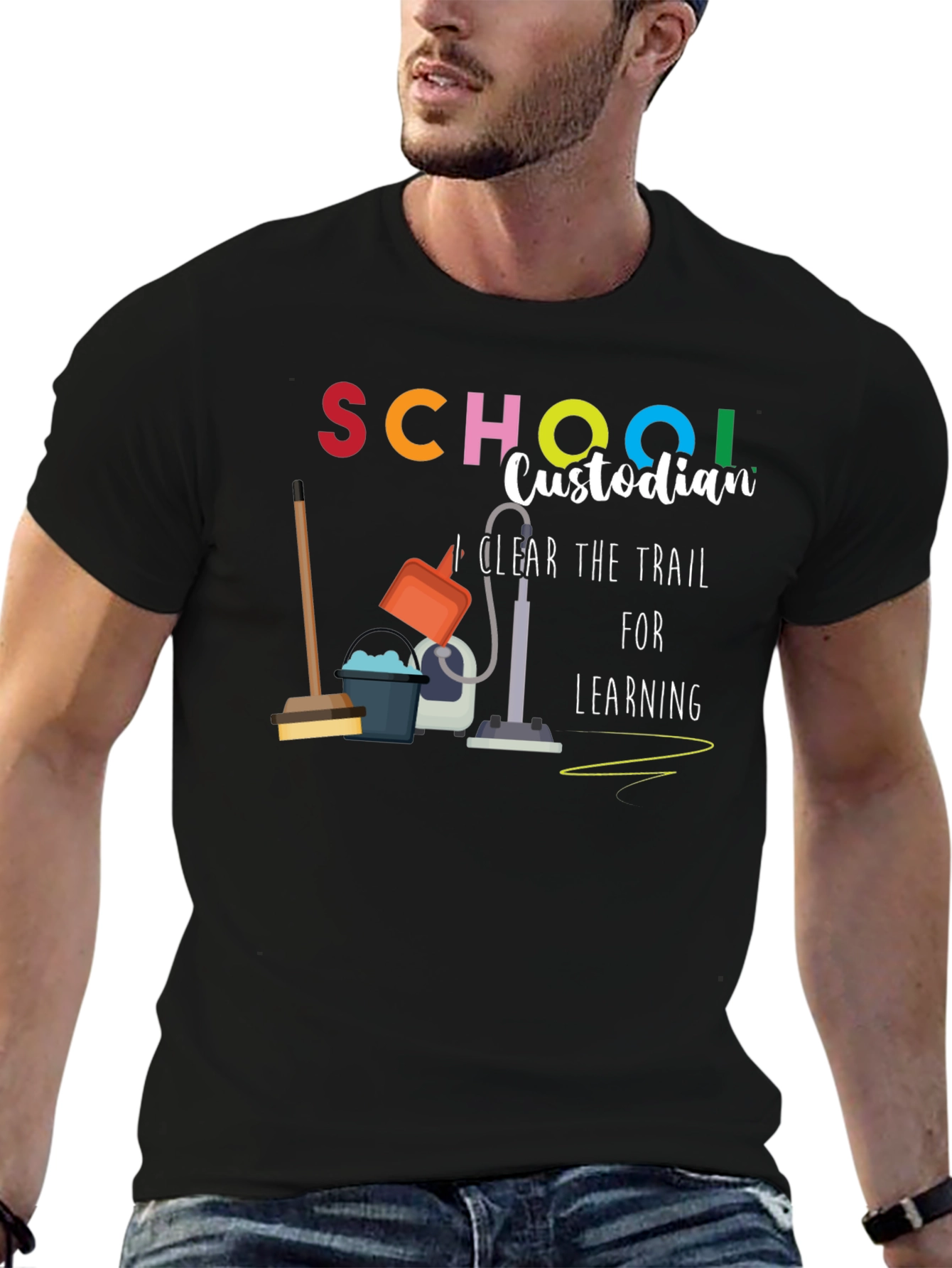 School Custodian Graphic T-Shirt
