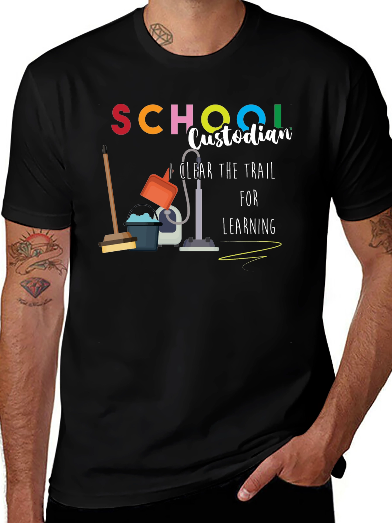 School Custodian Graphic T-Shirt