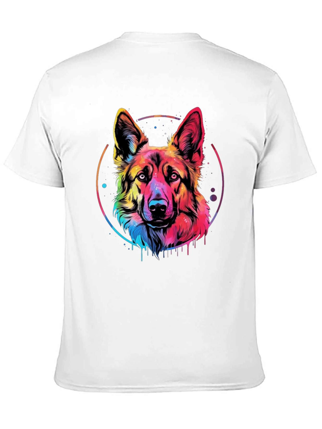 Rainbow German Shepherd Graphic Tee