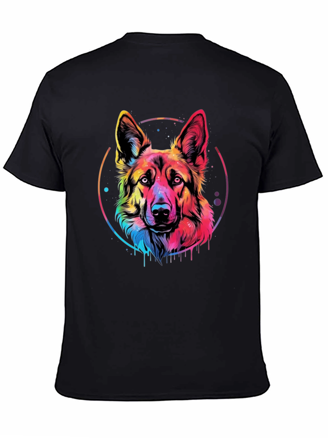 Rainbow German Shepherd Graphic Tee