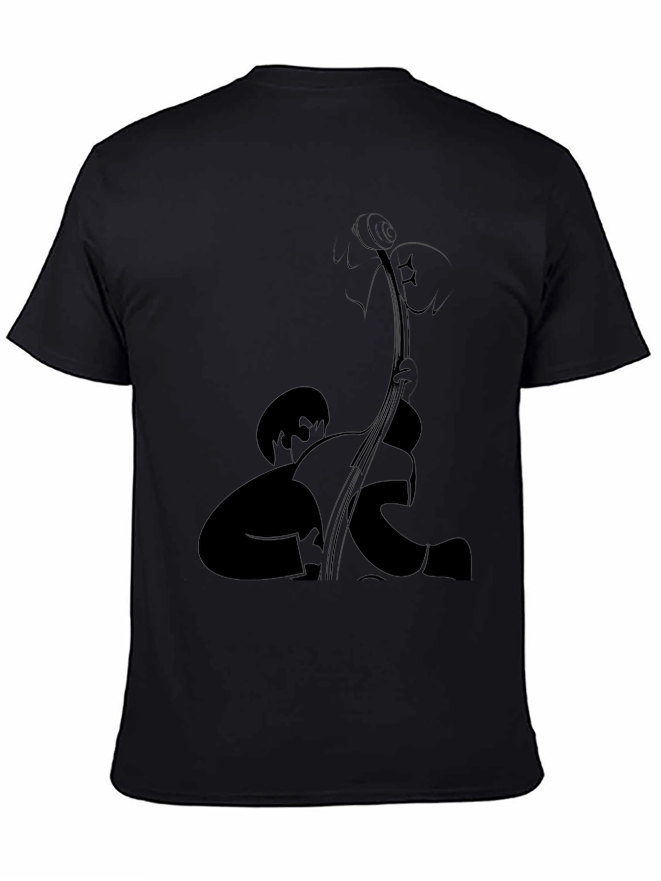 Bass Player Graphic Tee - Black