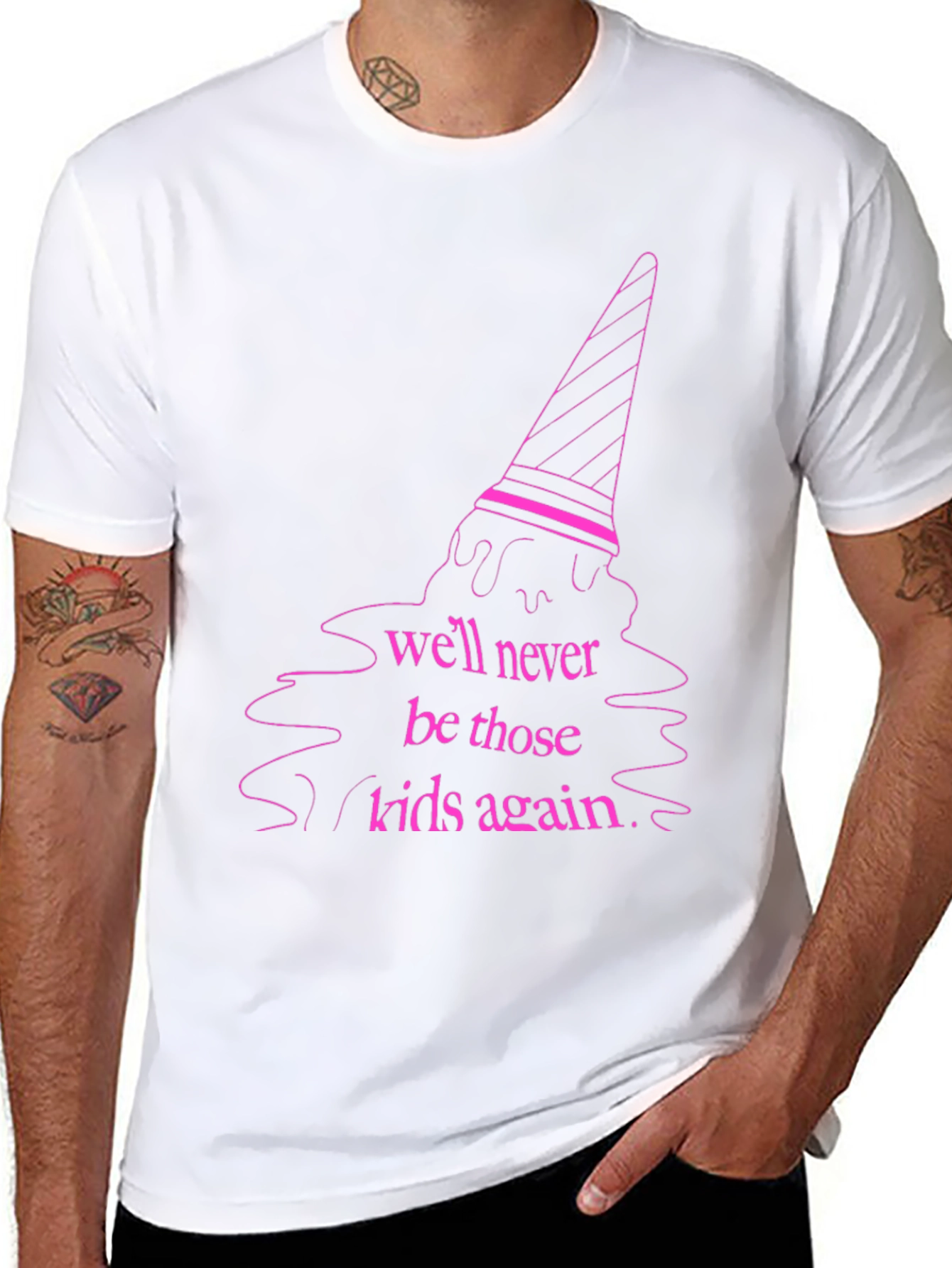 Pink Ice Cream Graphic Tee