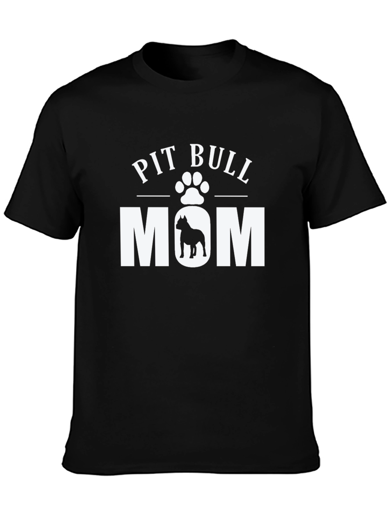 Pit Bull Mom Graphic Tee - Dog Lover Shirt