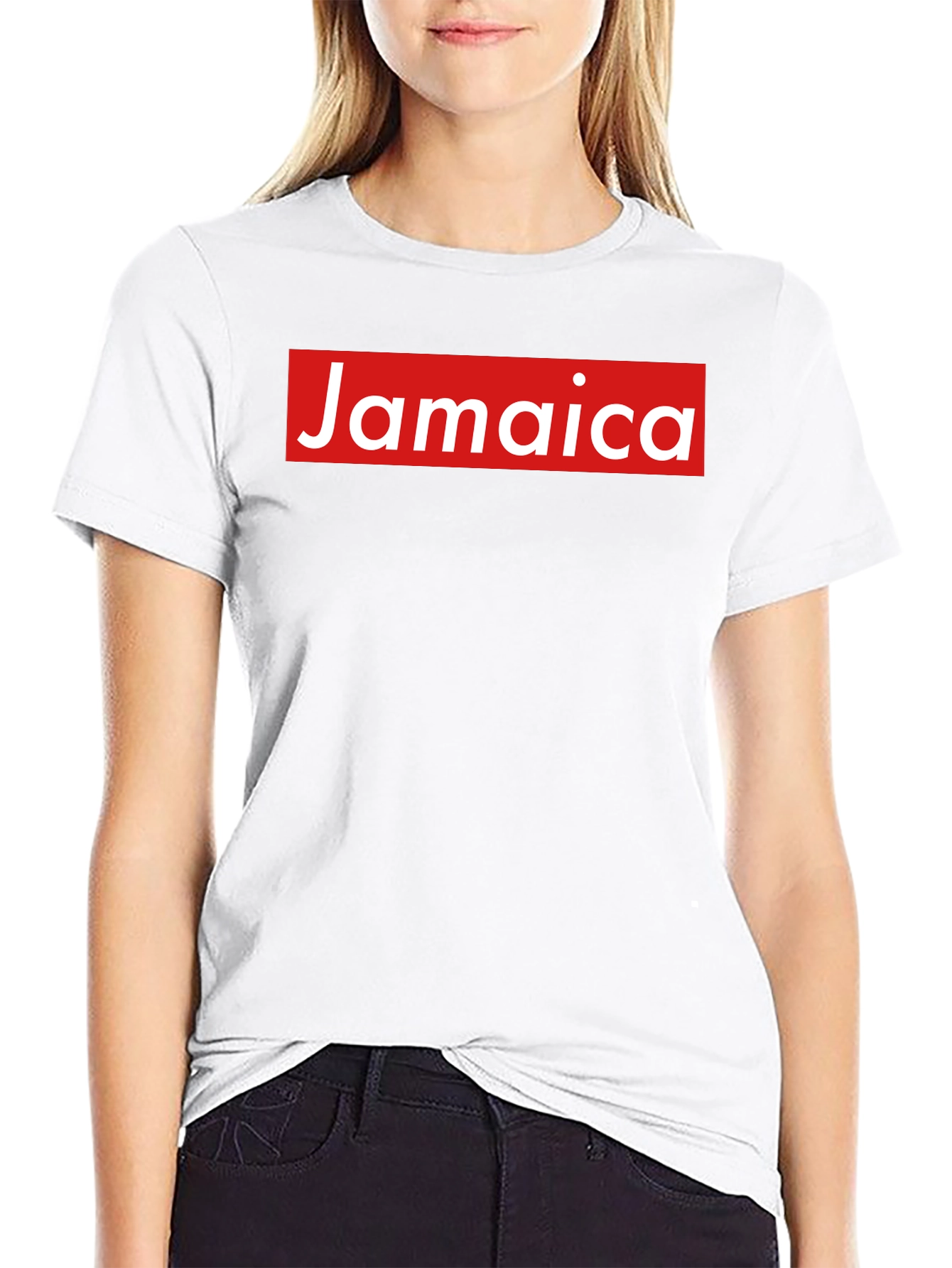 Jamaica Box Logo Graphic Tee - Classic Style