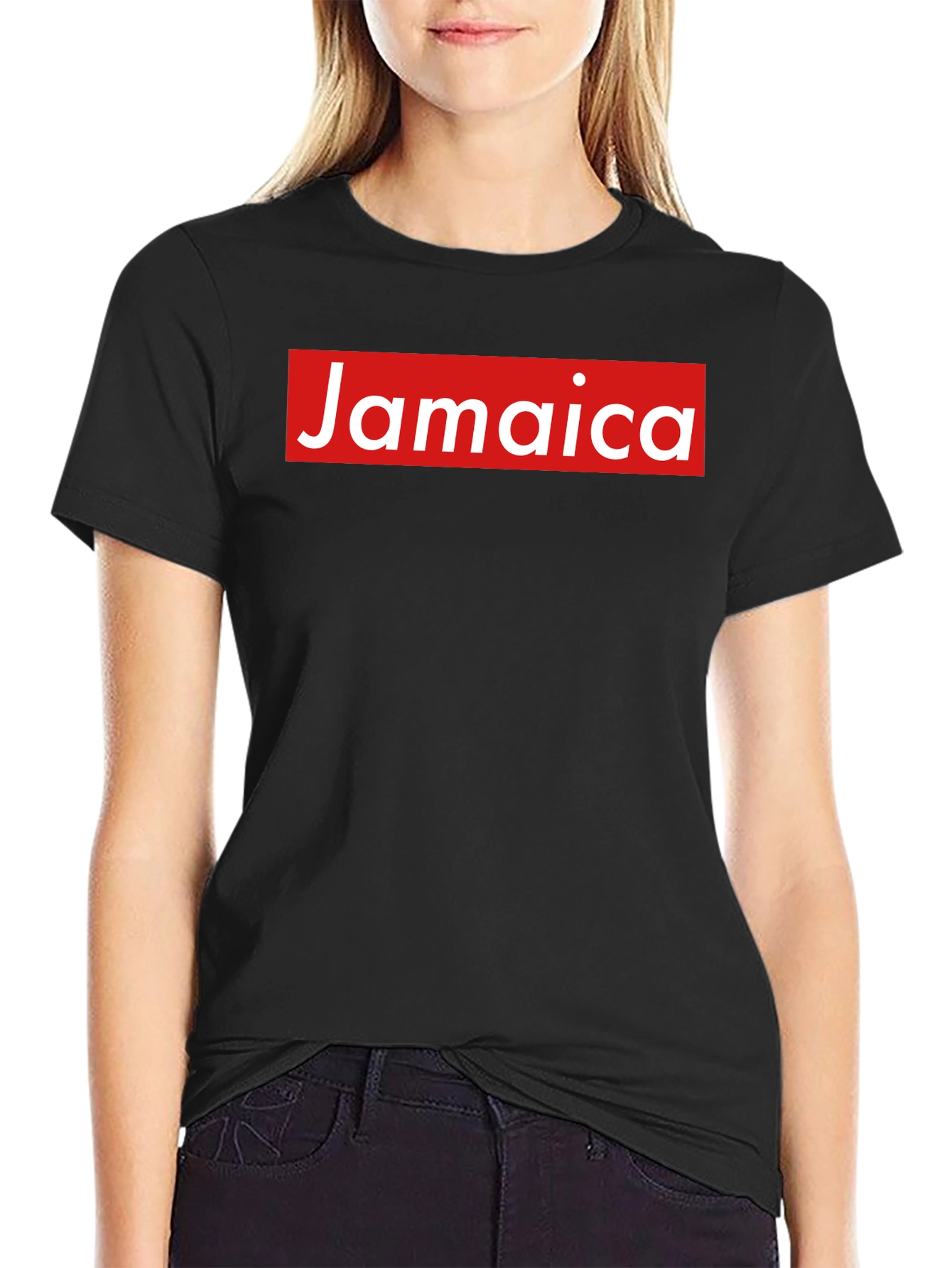 Jamaica Box Logo Graphic Tee - Classic Style