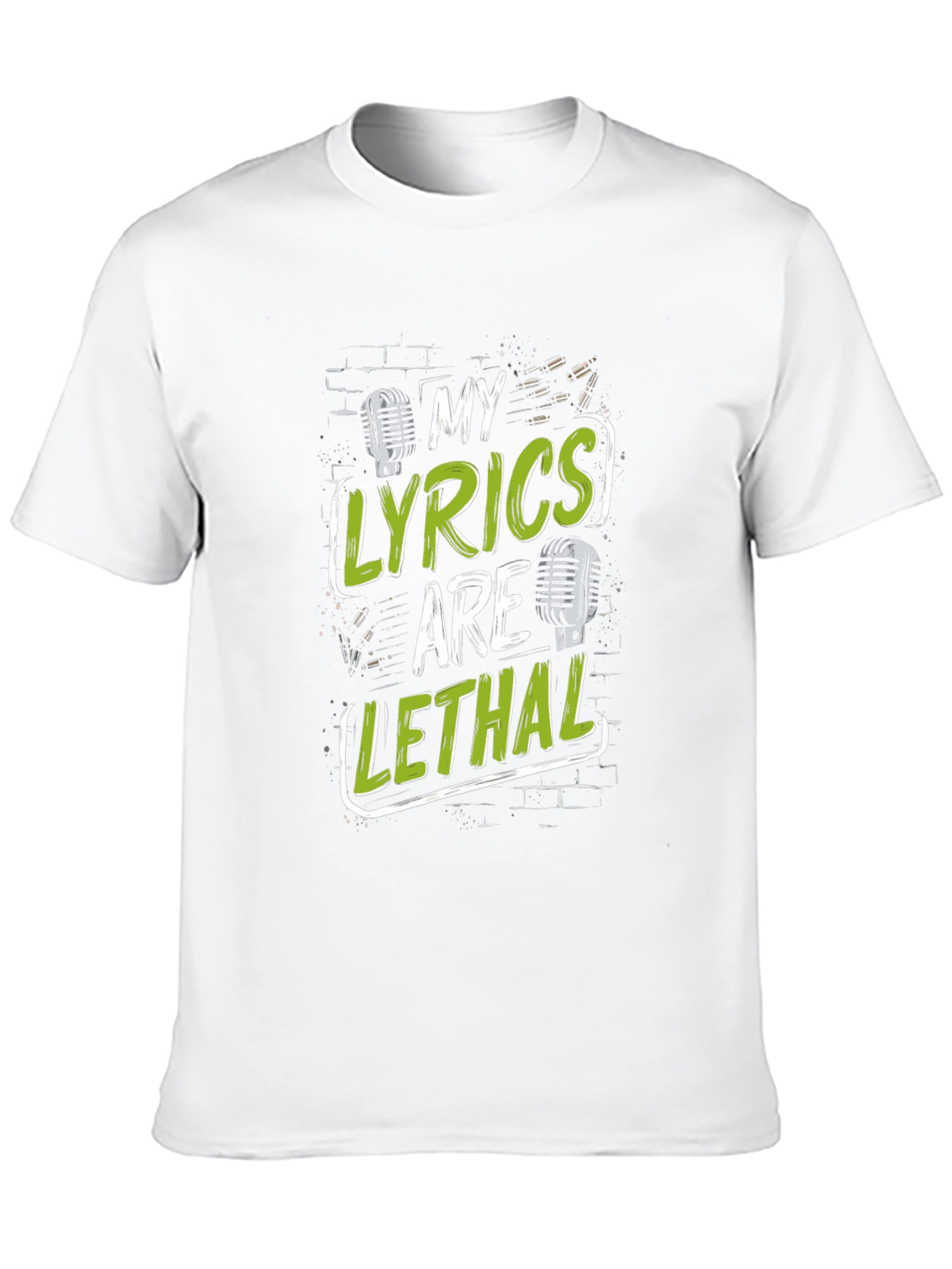 My Lyrics Are Lethal Black Graphic T-Shirt