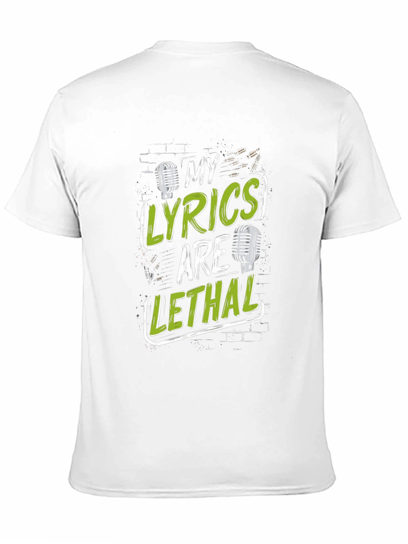 My Lyrics Are Lethal Black Graphic T-Shirt