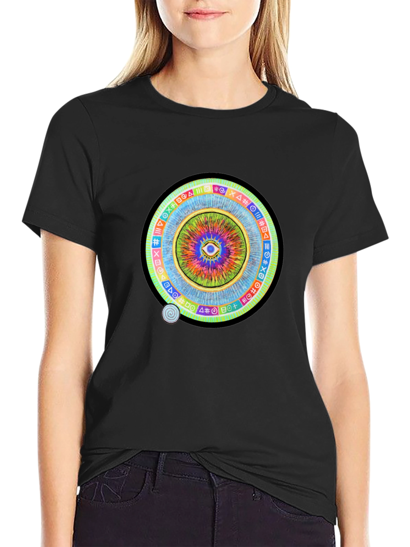 Mystic Eye Graphic Black T-Shirt