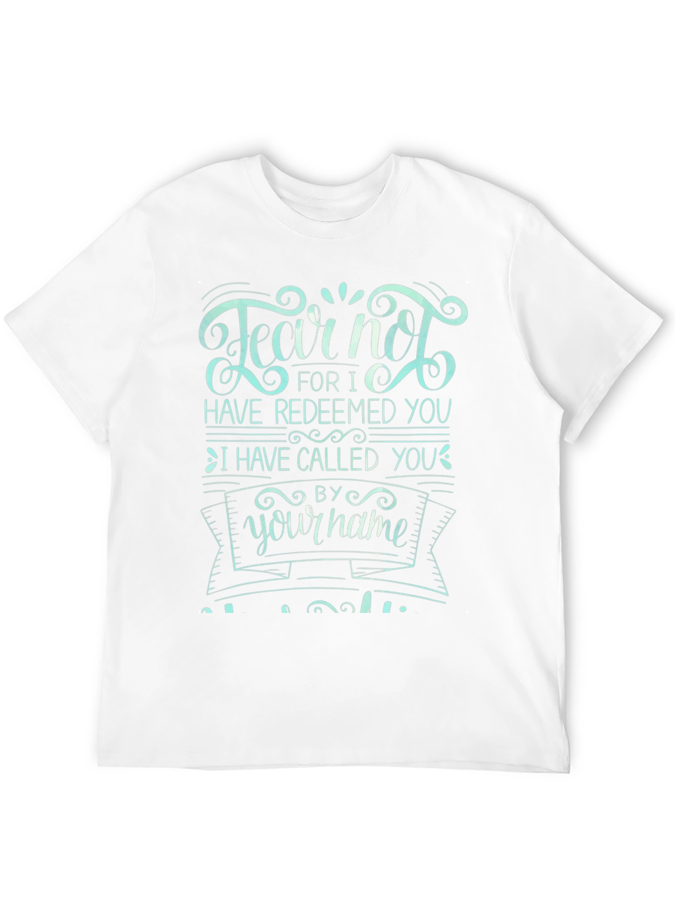 Fear Not Graphic Tee - Black Cotton T-Shirt