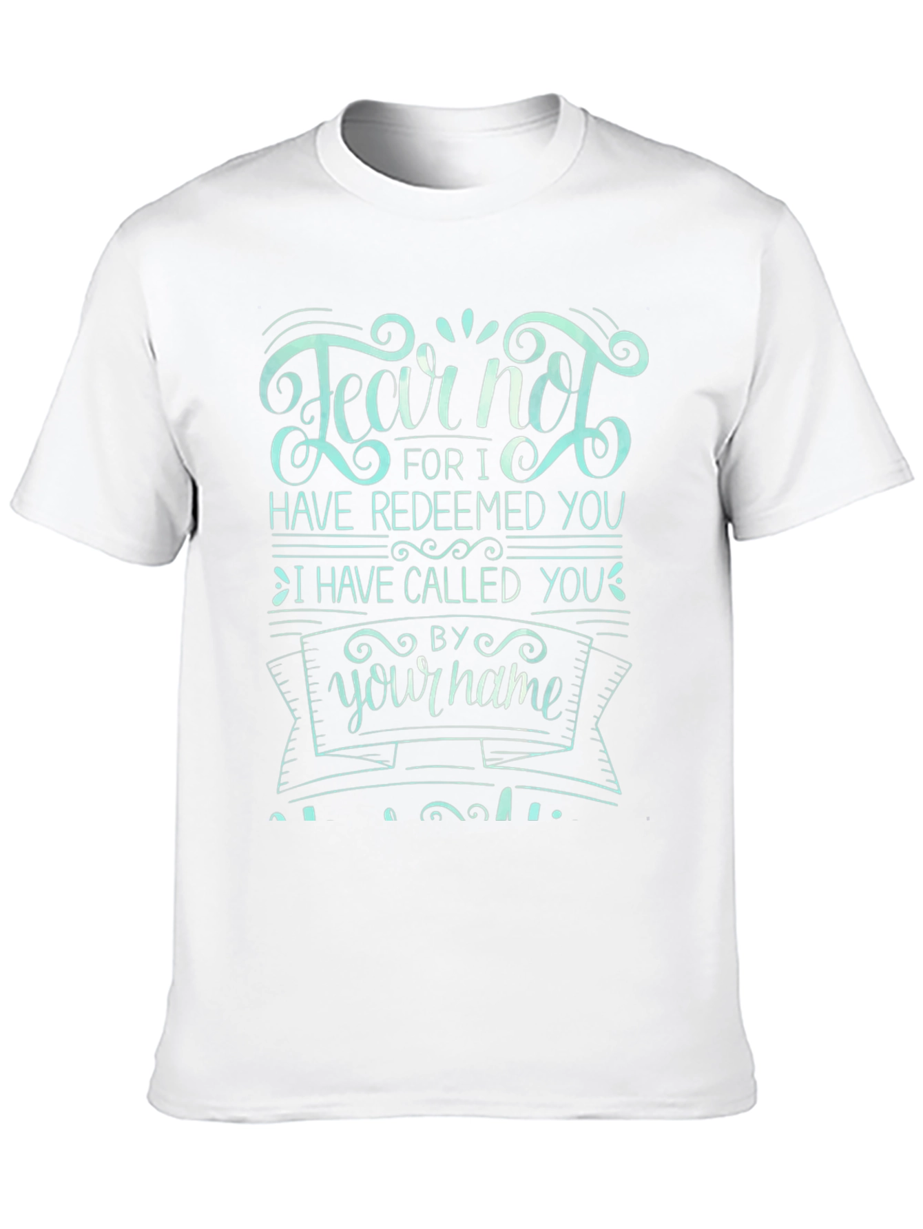 Fear Not Graphic Tee - Black Cotton T-Shirt