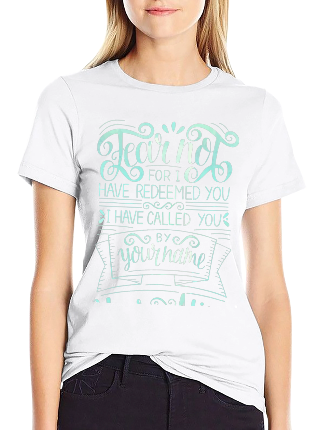 Fear Not Graphic Tee - Black Cotton T-Shirt