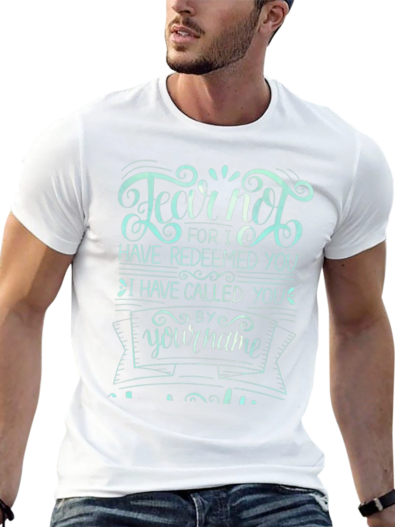 Fear Not Graphic Tee - Black Cotton T-Shirt
