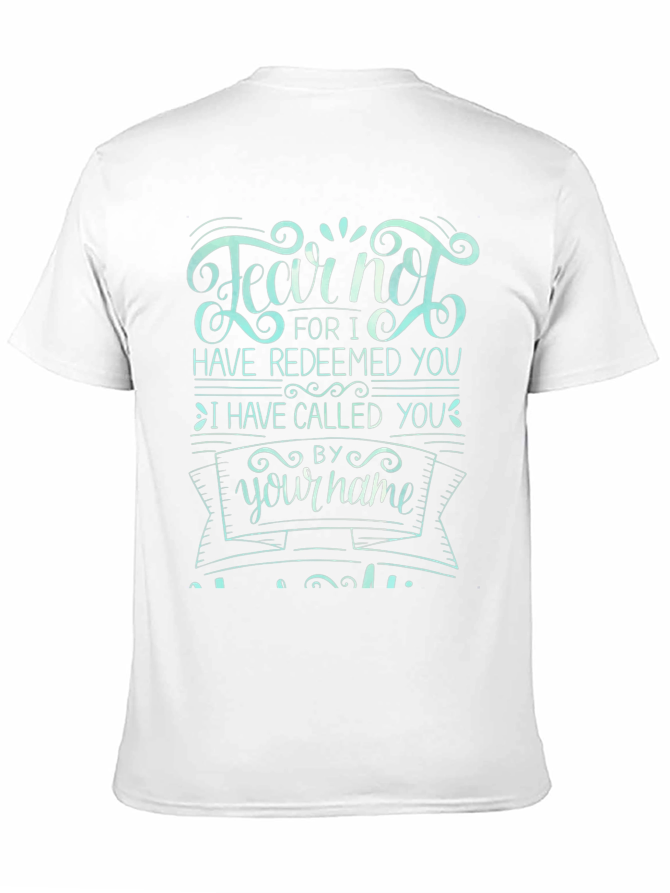 Fear Not Graphic Tee - Black Cotton T-Shirt
