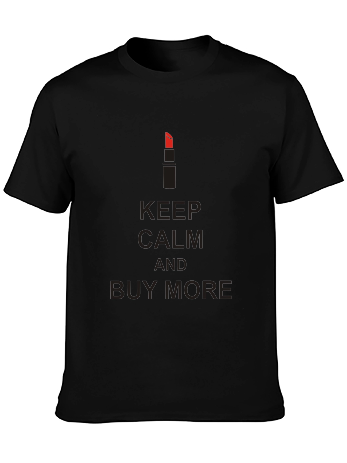 Keep Calm and Buy More Black T-Shirt