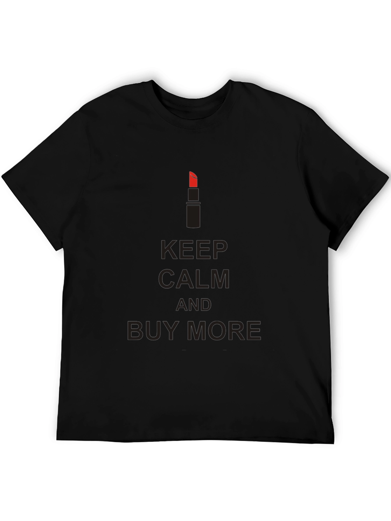 Keep Calm and Buy More Black T-Shirt
